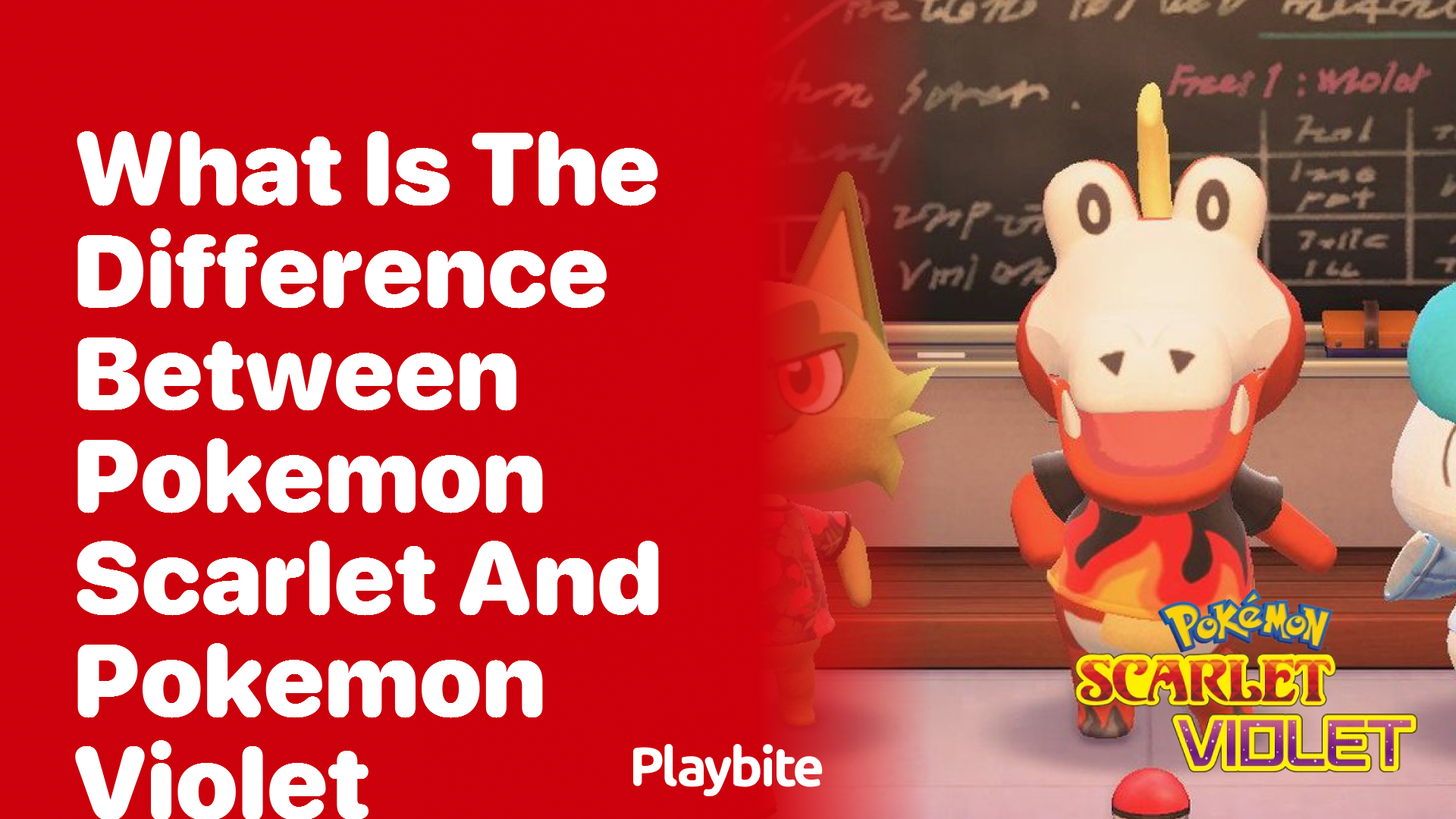 What is the difference between Pokemon Scarlet and Pokemon Violet?