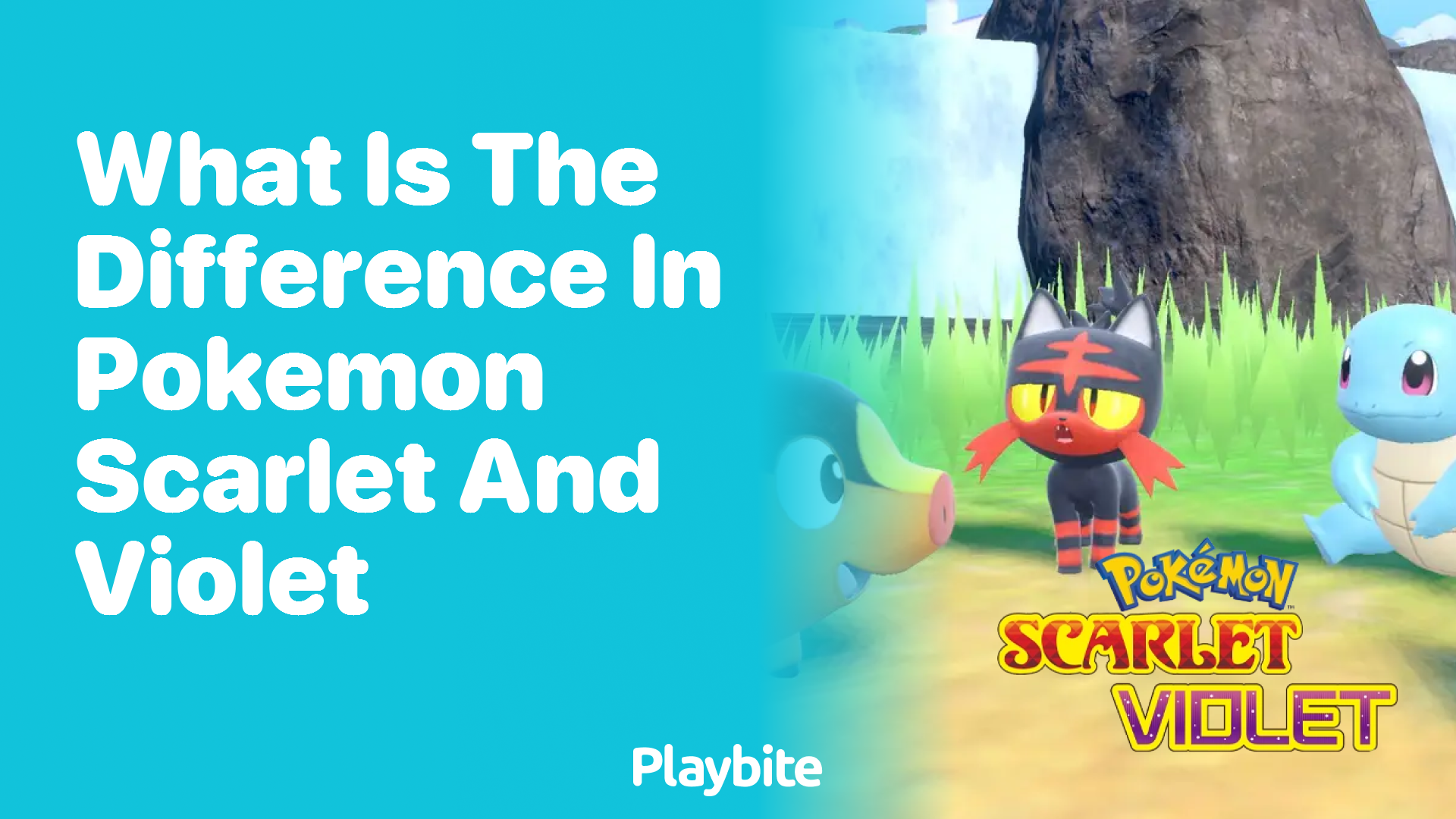 What is the difference in Pokemon Scarlet and Violet?