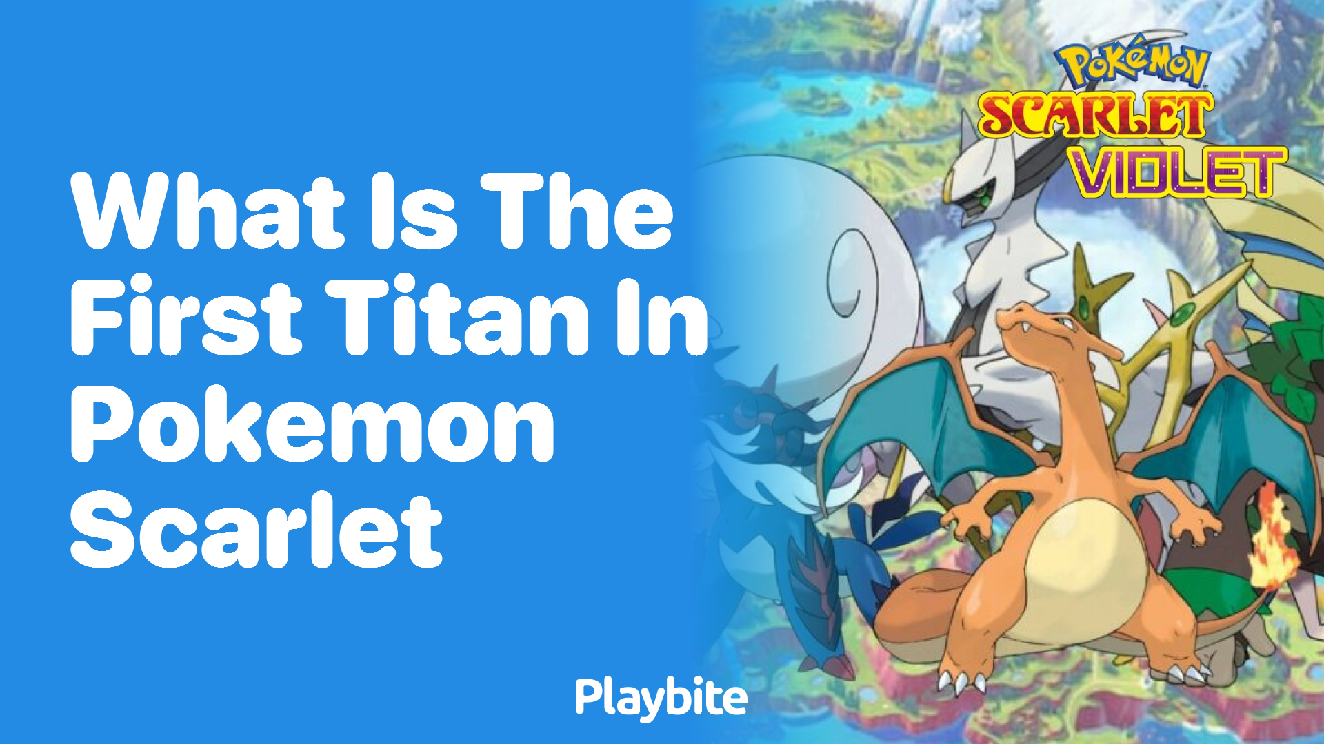 What is the first titan in Pokemon Scarlet?