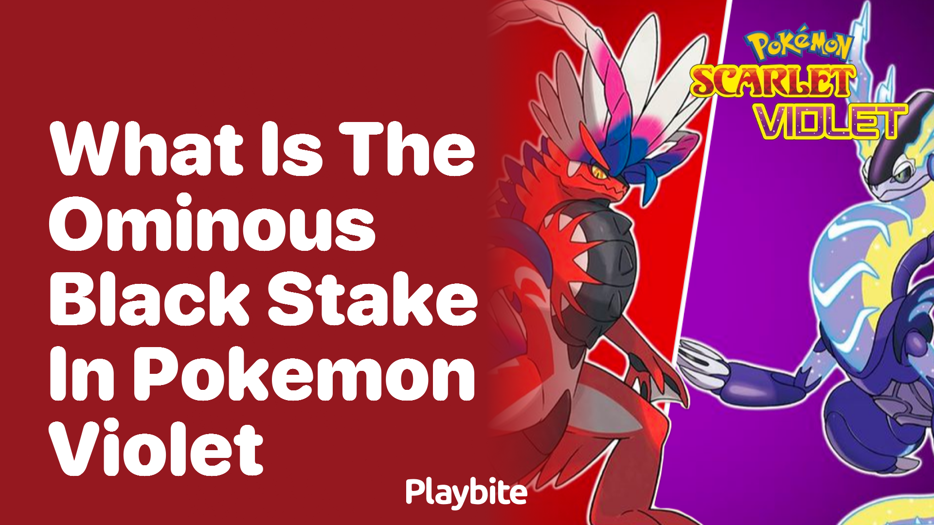 What is the Ominous Black Stake in Pokemon Violet?
