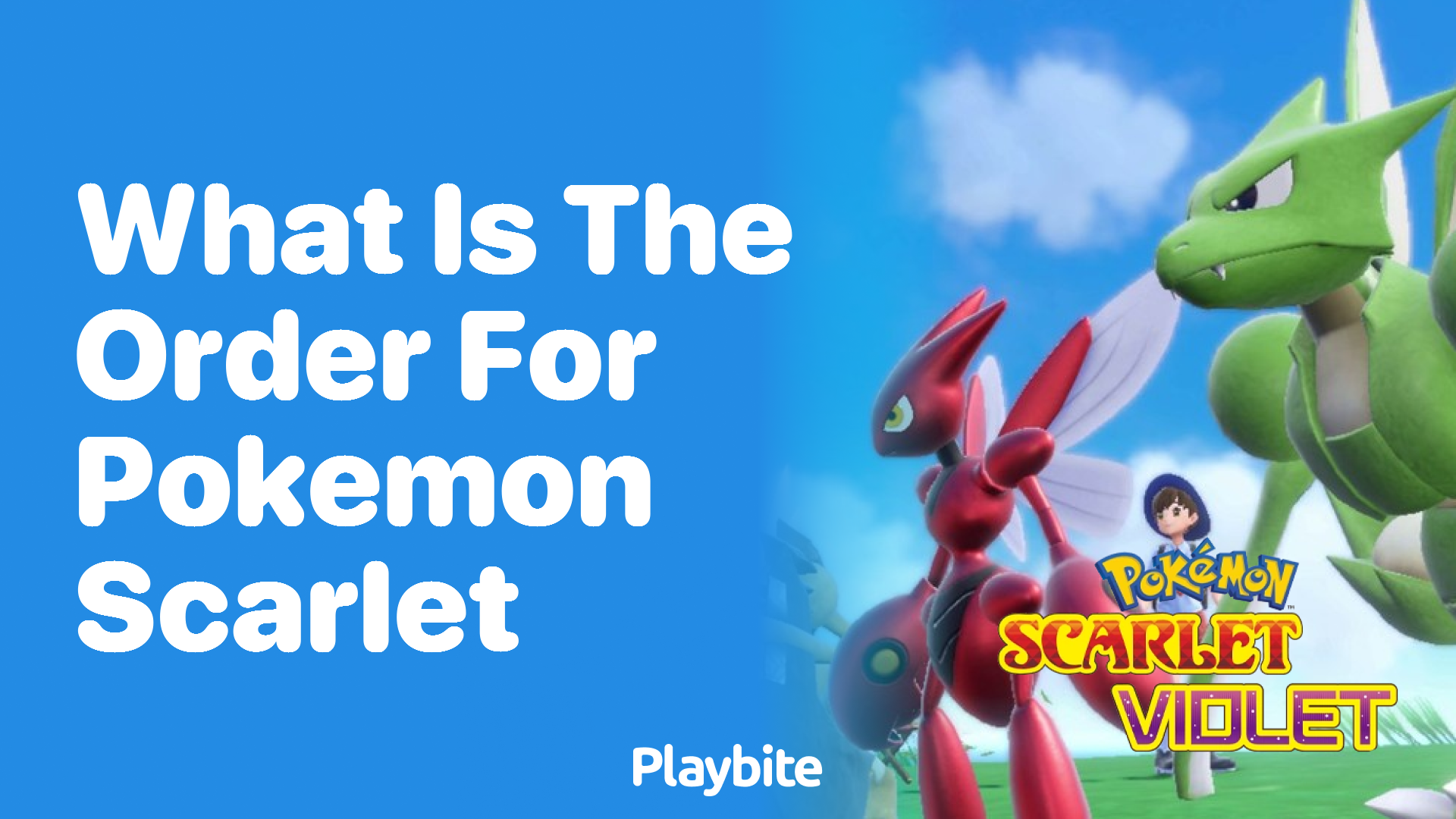 What Is the Order for Pokémon Scarlet?
