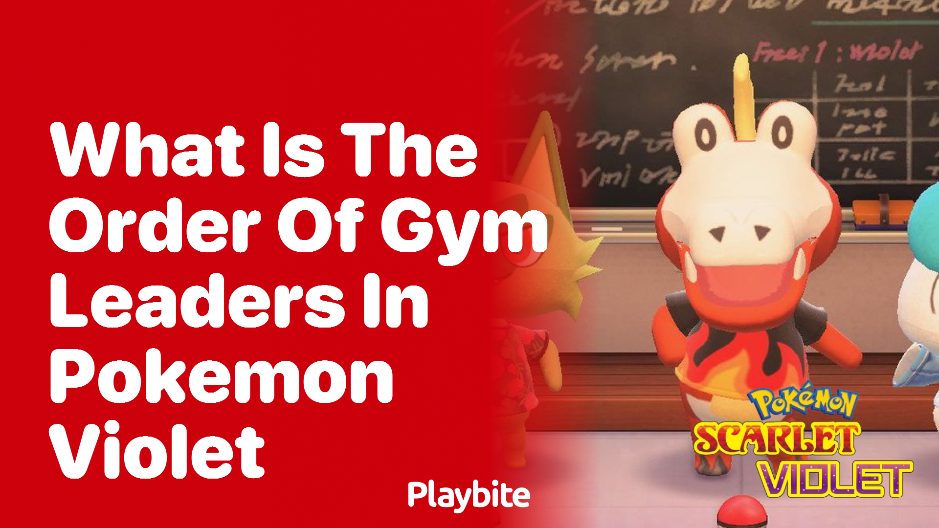 What is the Order of Gym Leaders in Pokemon Violet?