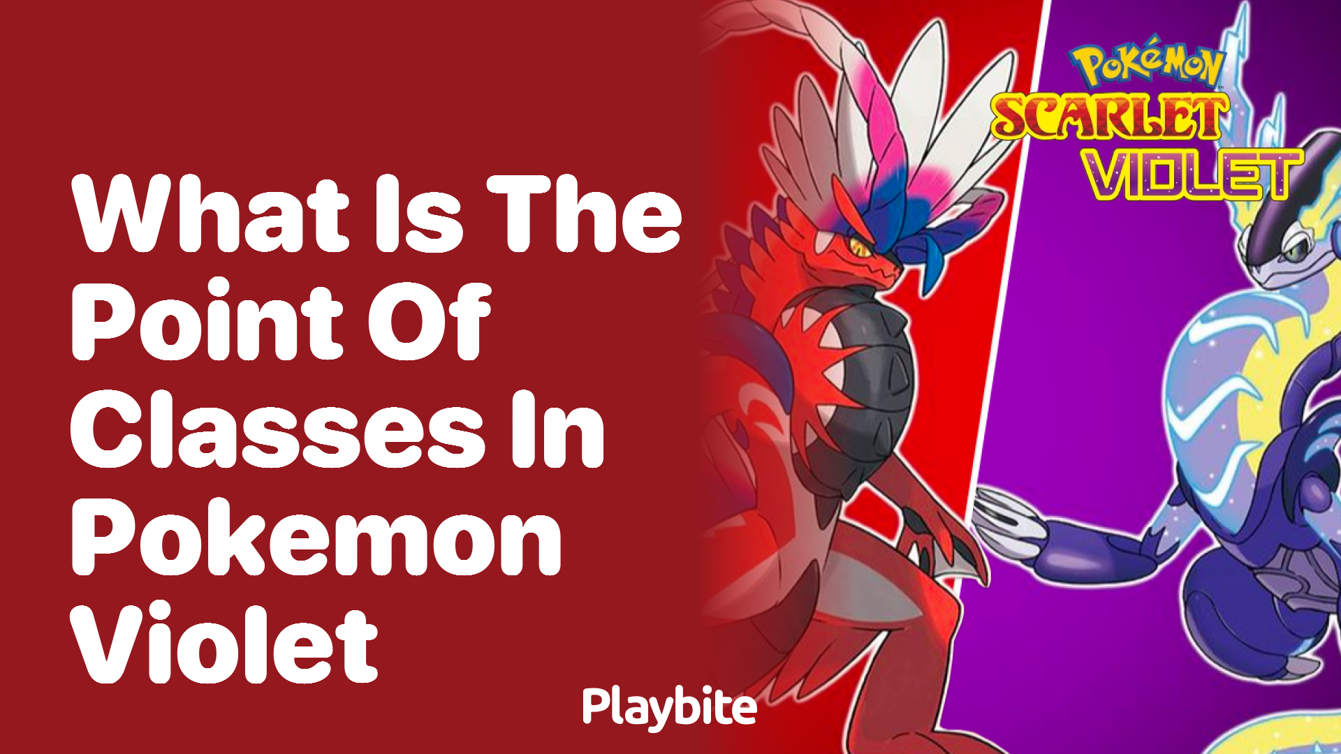 What is the point of classes in Pokemon Violet?