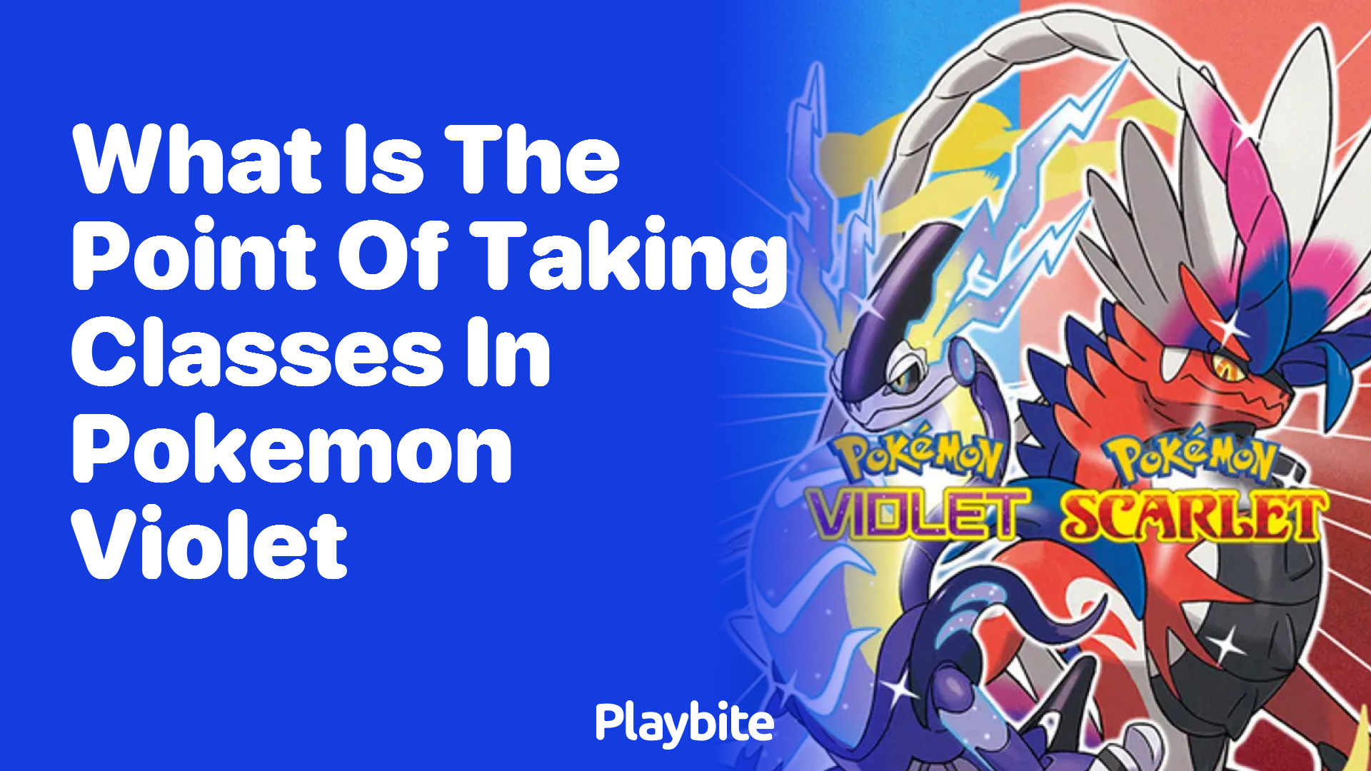 What’s the point of taking classes in Pokemon Violet?
