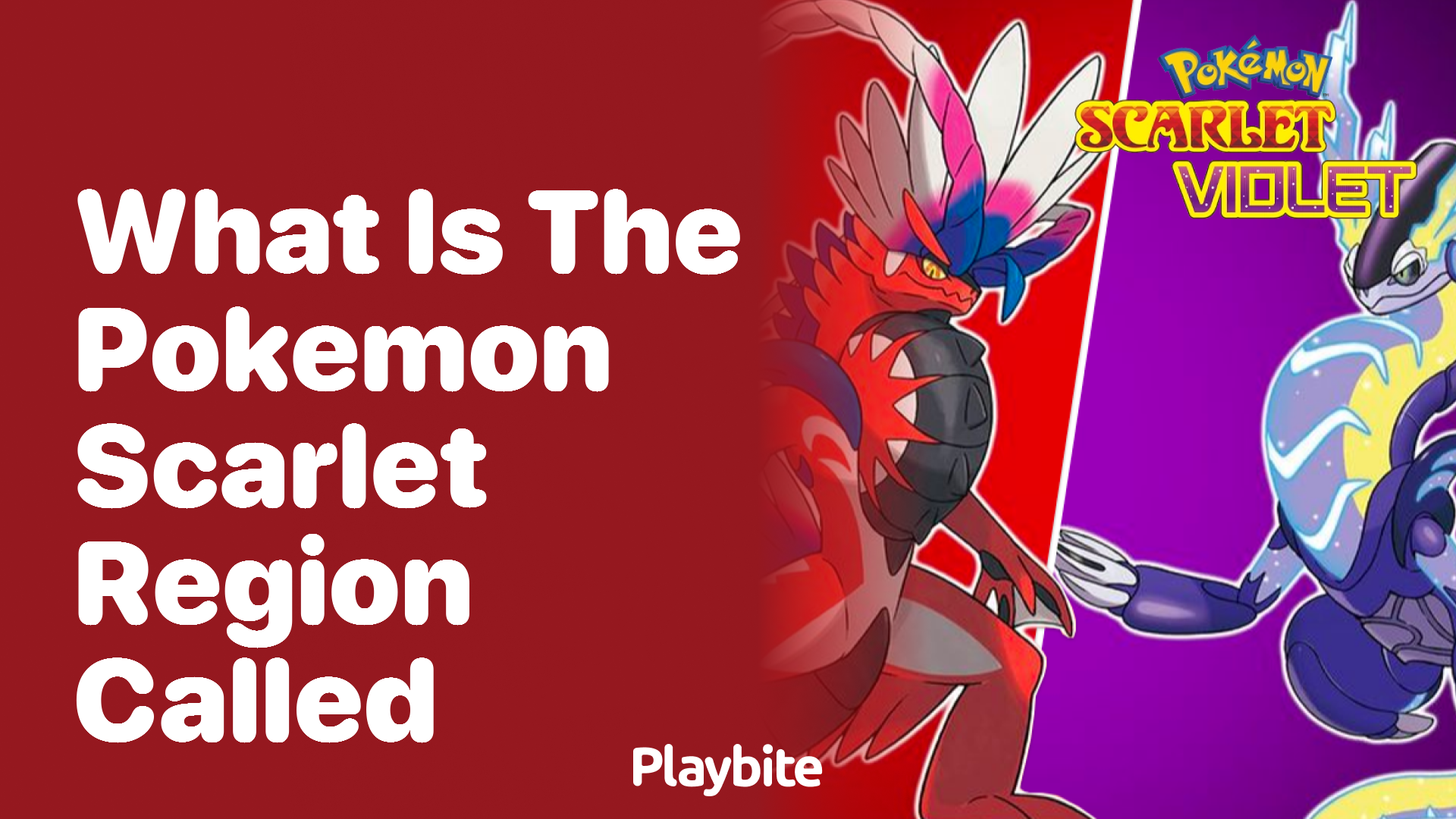 What is the Pokemon Scarlet region called?