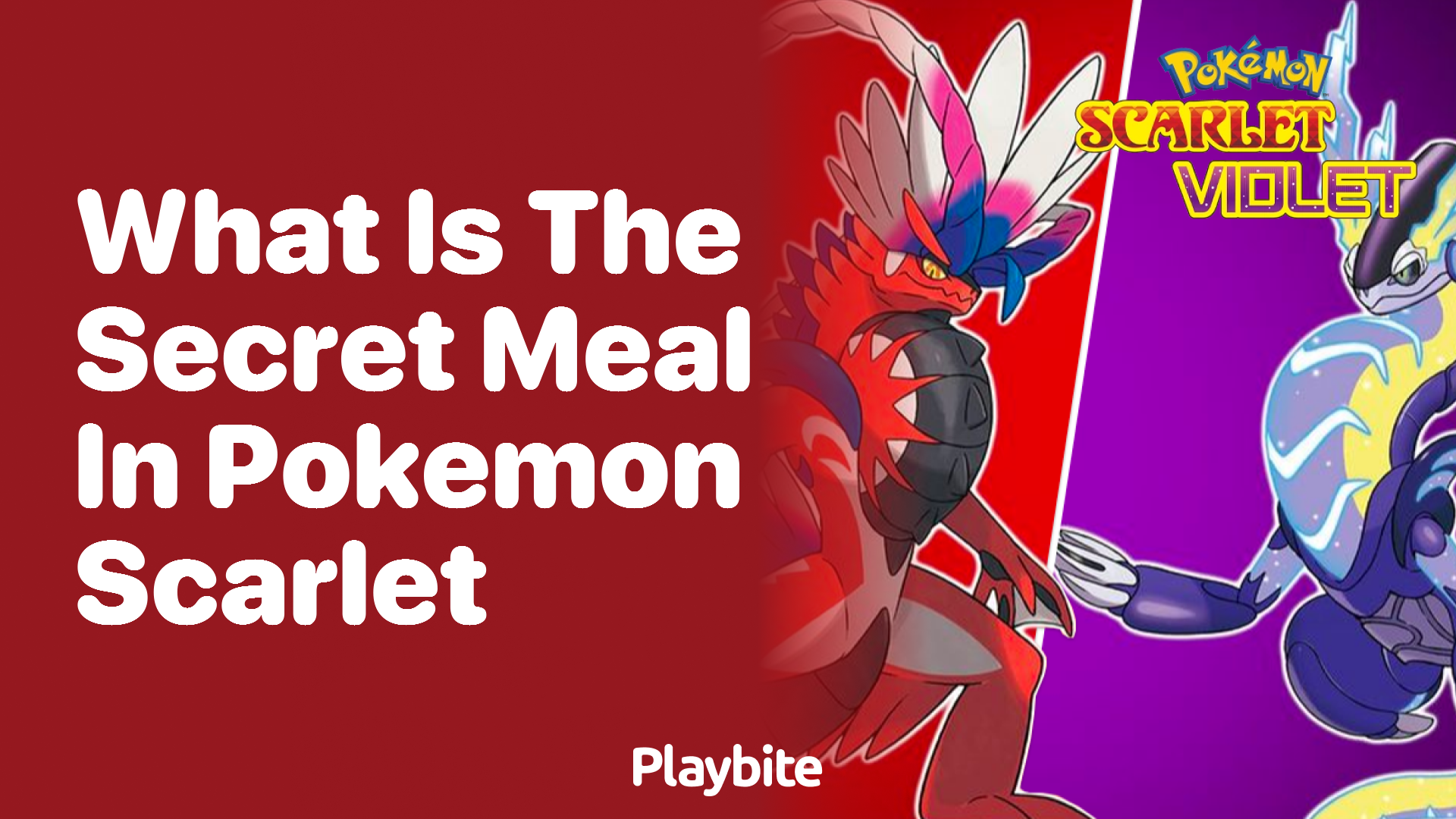 What is the secret meal in Pokémon Scarlet?