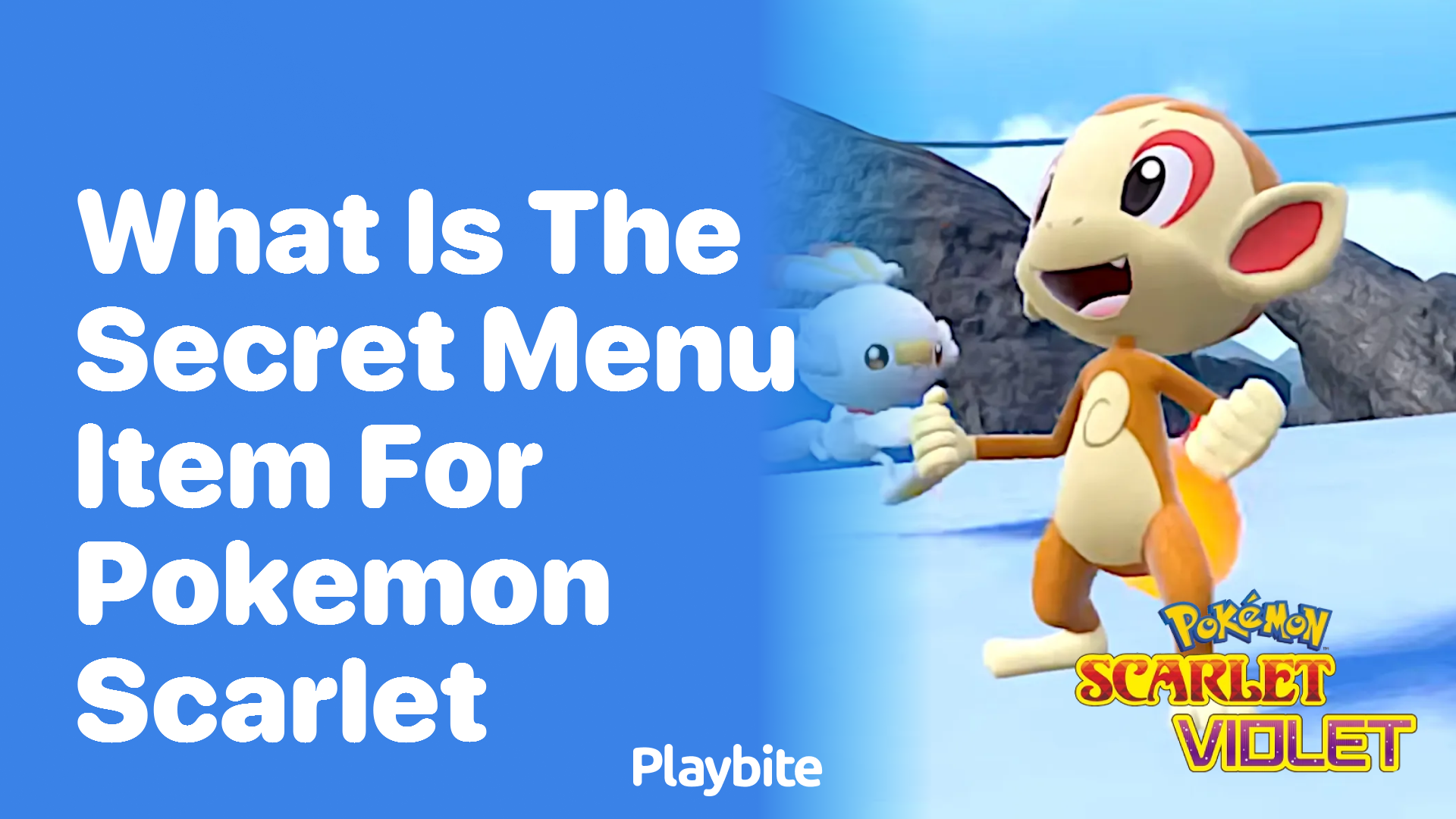 What is the secret menu item for Pokemon Scarlet?
