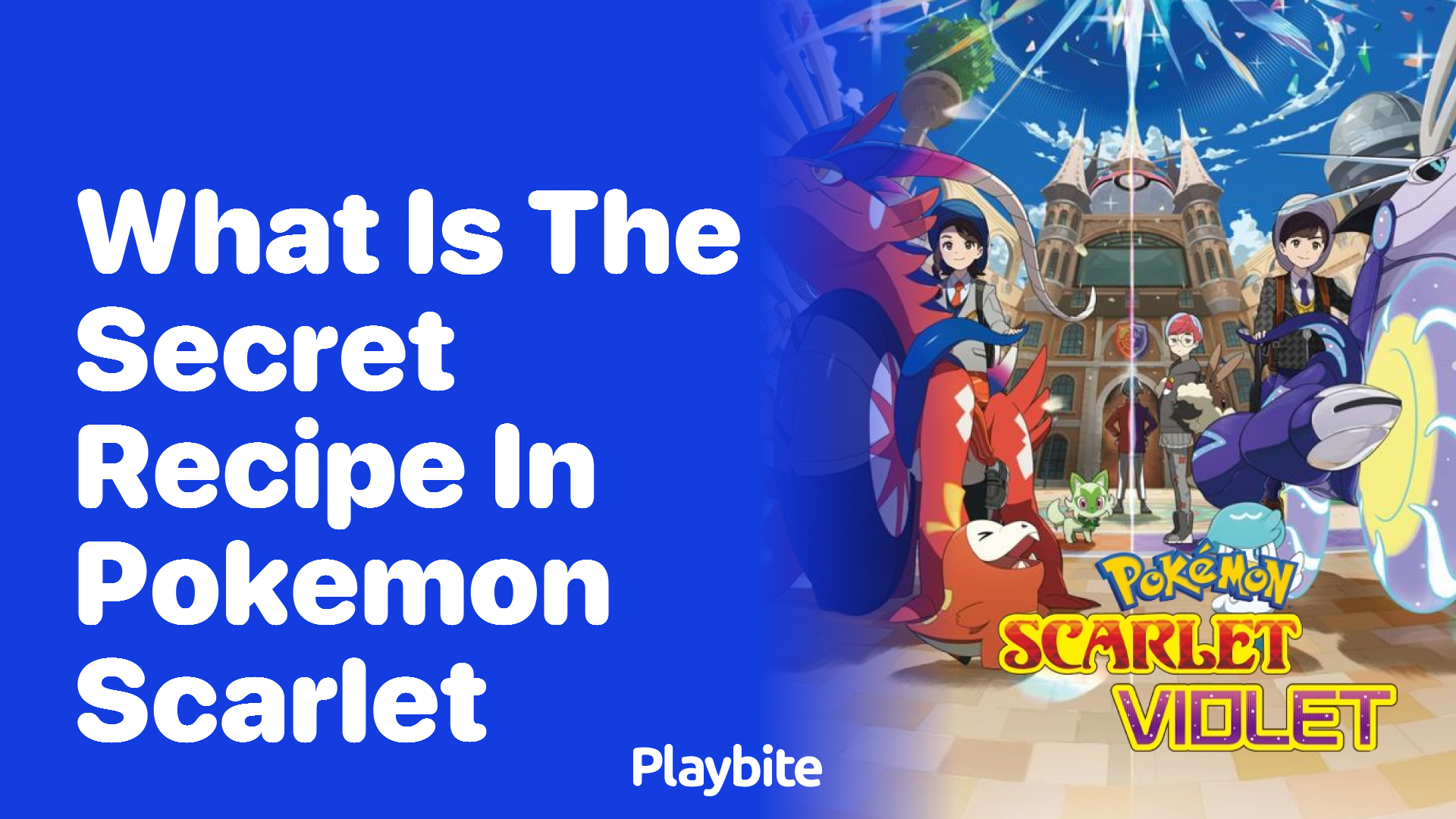 What is the secret recipe in Pokemon Scarlet?
