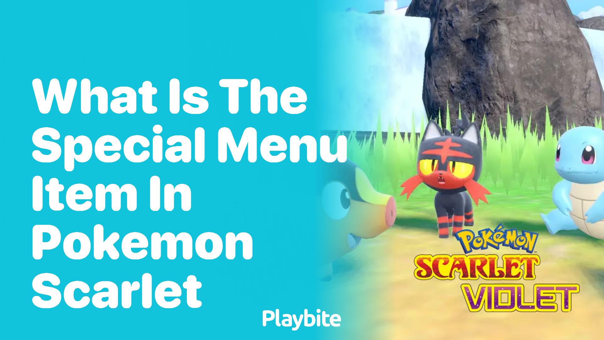 What is the Special Menu Item in Pokemon Scarlet?