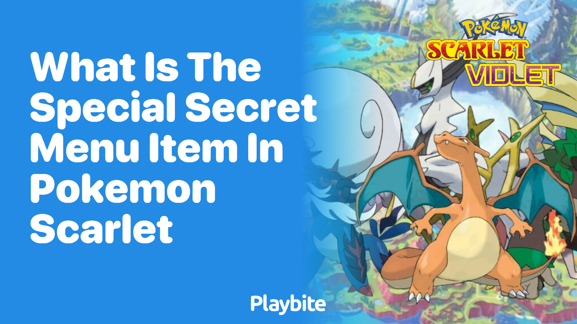 What is the special secret menu item in Pokémon Scarlet?