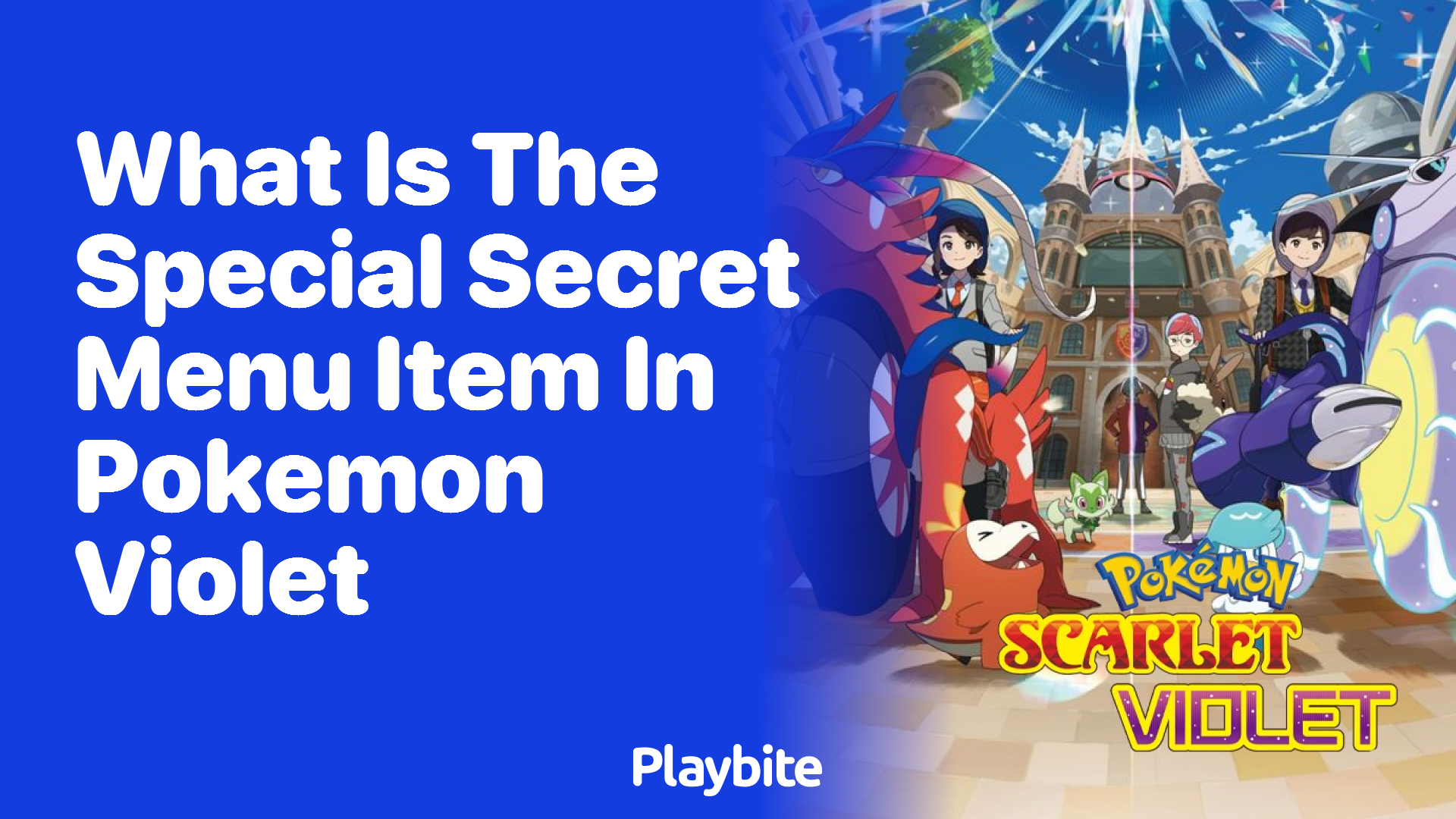 What is the special secret menu item in Pokemon Violet?