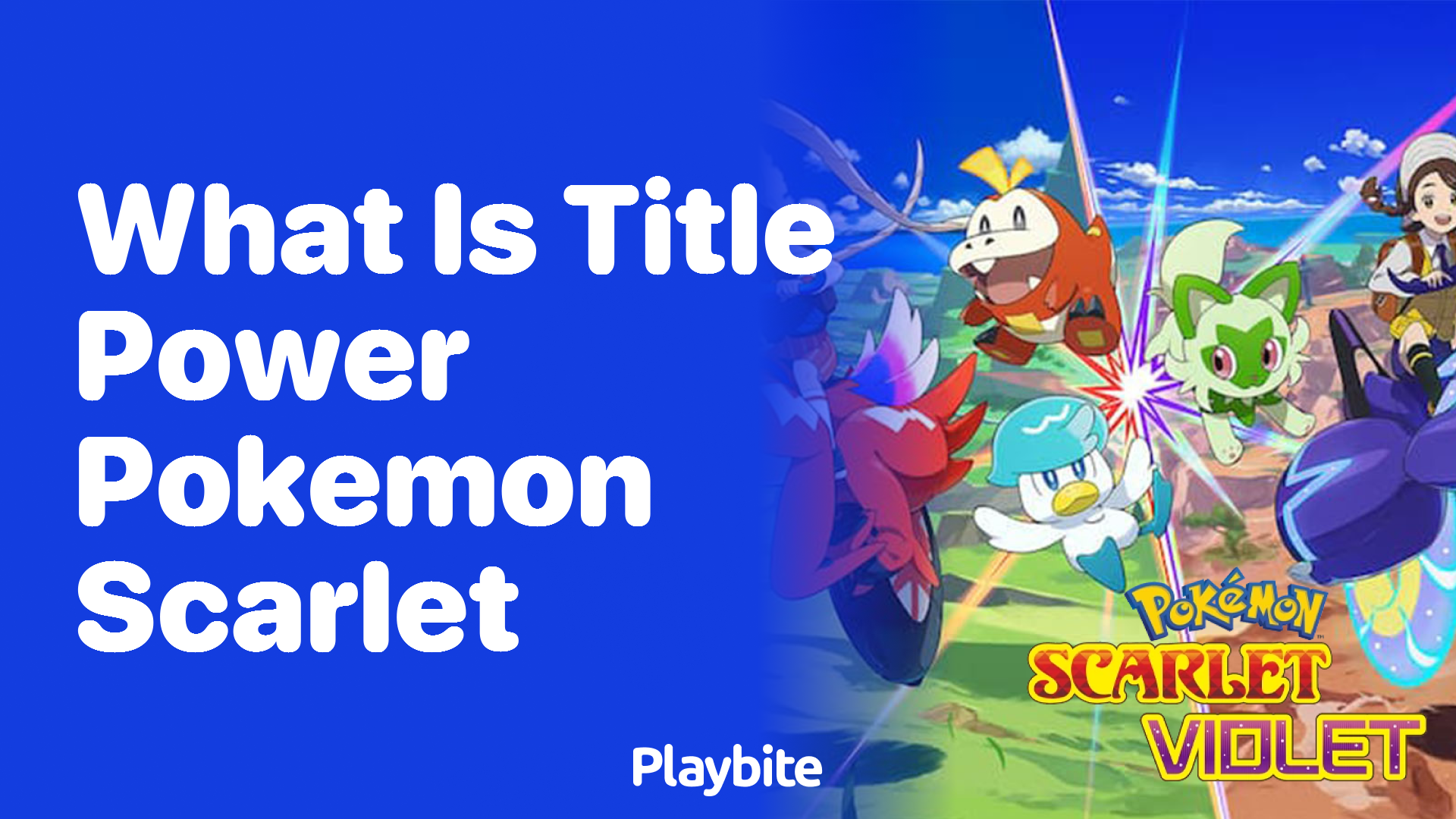 What is the Legendary Power in Pokemon Scarlet?