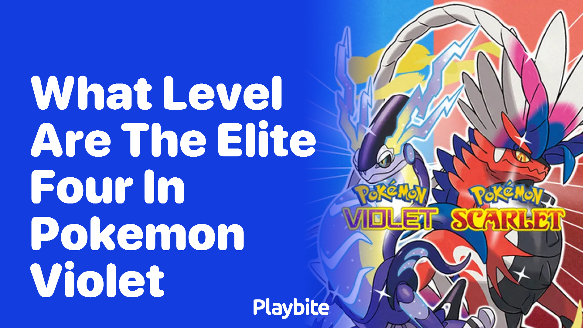 What level are the Elite Four in Pokemon Violet?