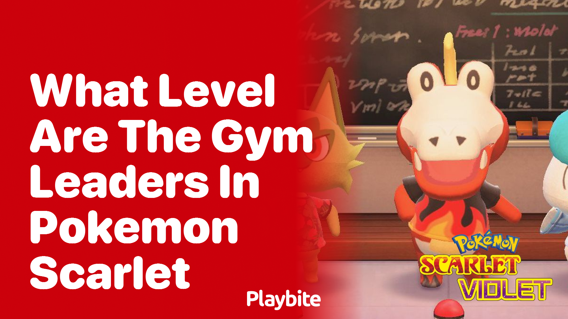 What level are the gym leaders in Pokemon Scarlet?