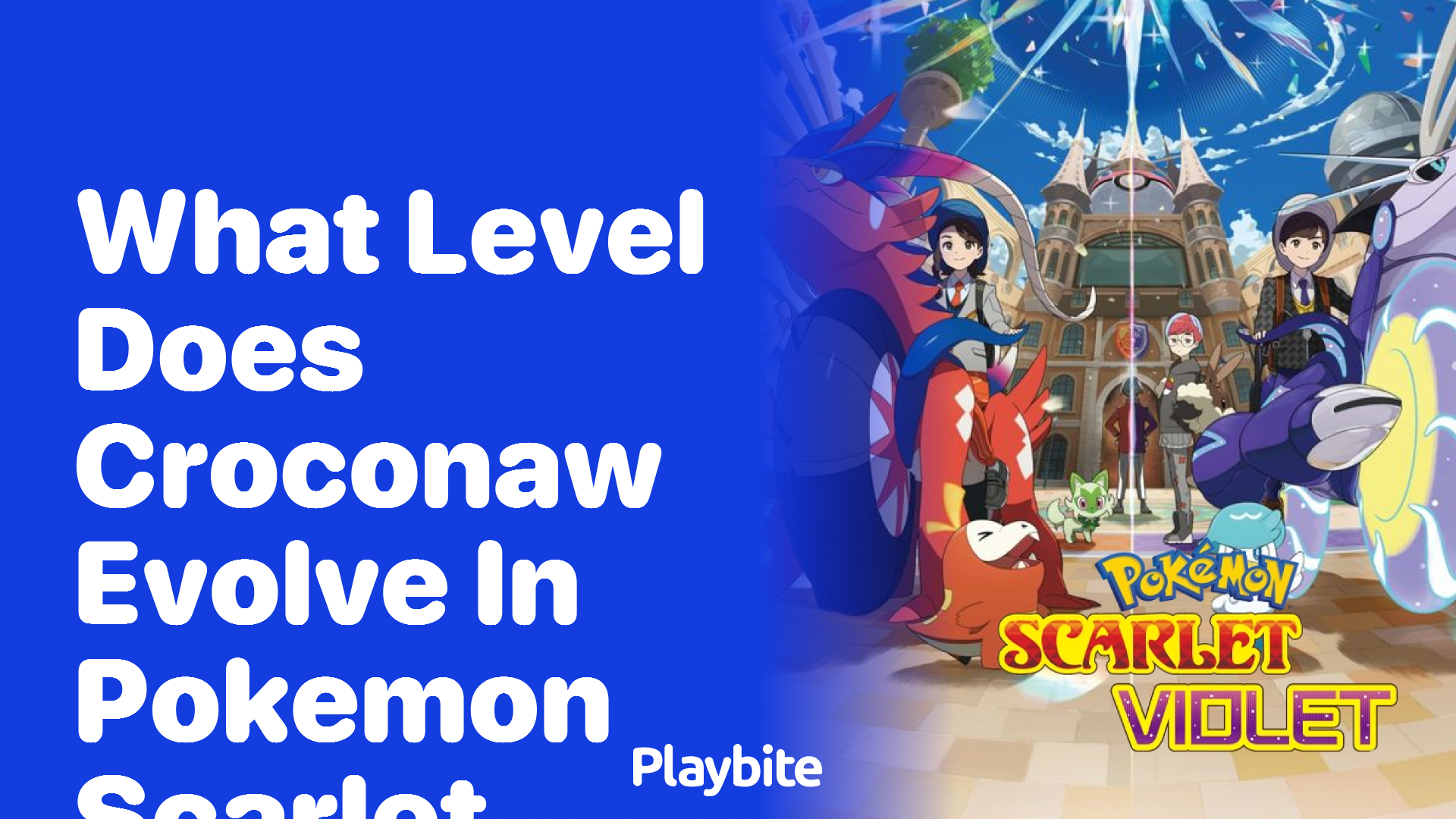 What level does Croconaw evolve in Pokémon Scarlet?