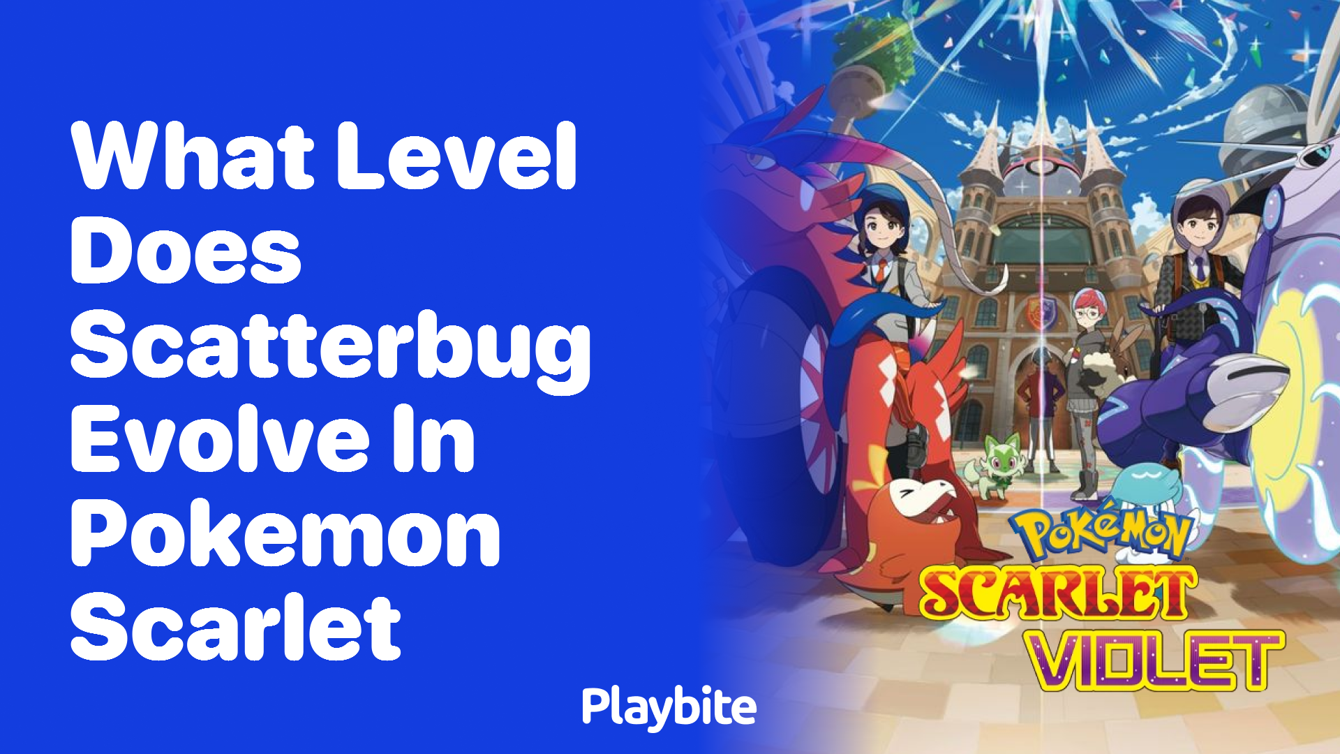 What level does Scatterbug evolve in Pokemon Scarlet?