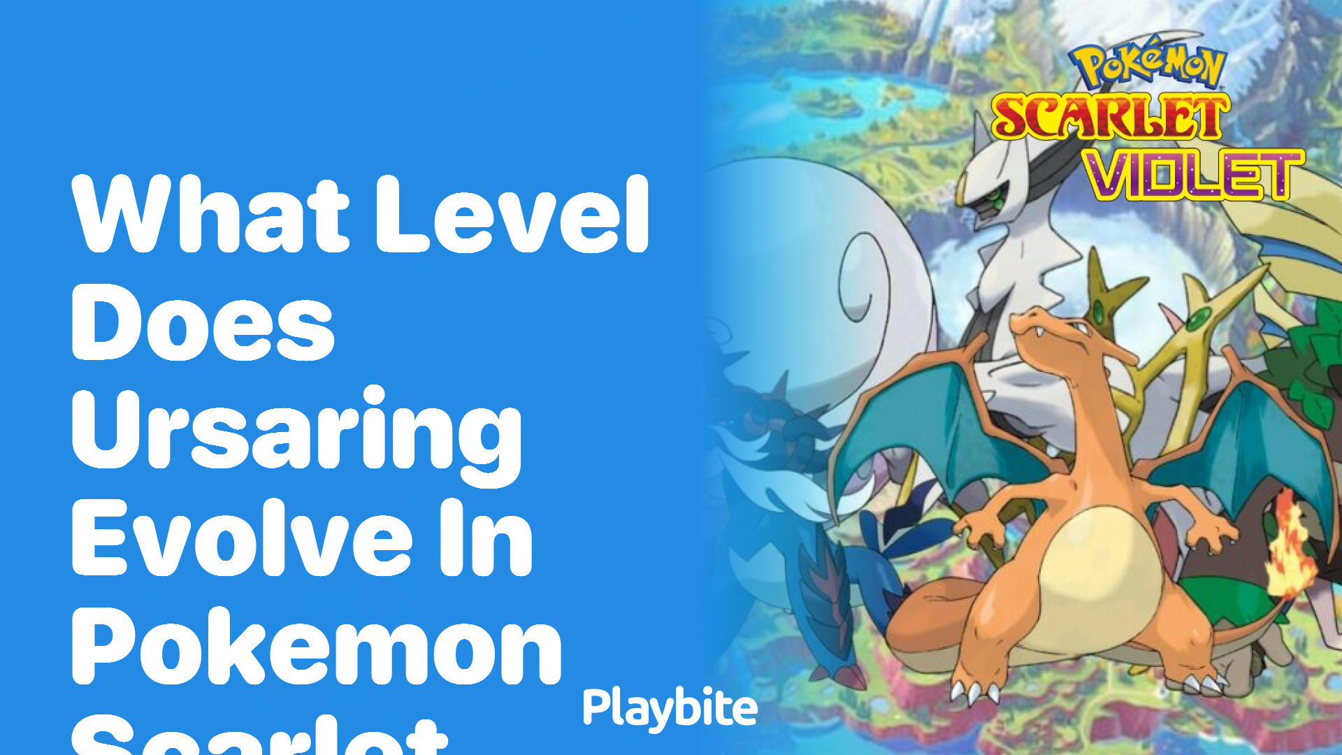 What level does Ursaring evolve in Pokémon Scarlet?