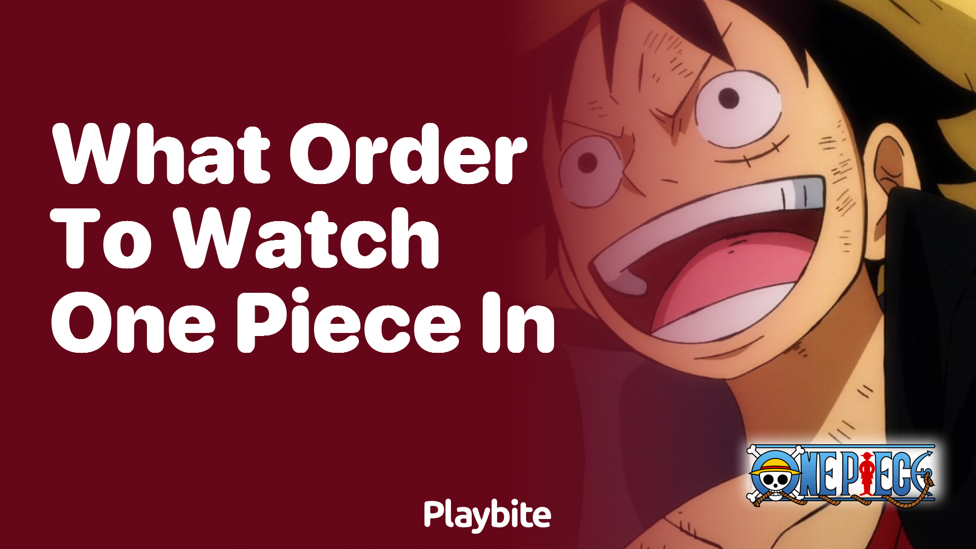 What Order to Watch One Piece In: A Handy Guide
