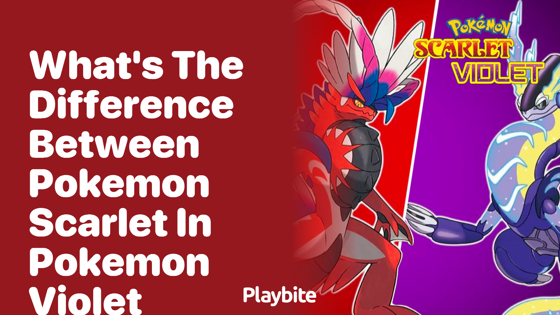 What’s the difference between Pokemon Scarlet and Pokemon Violet?
