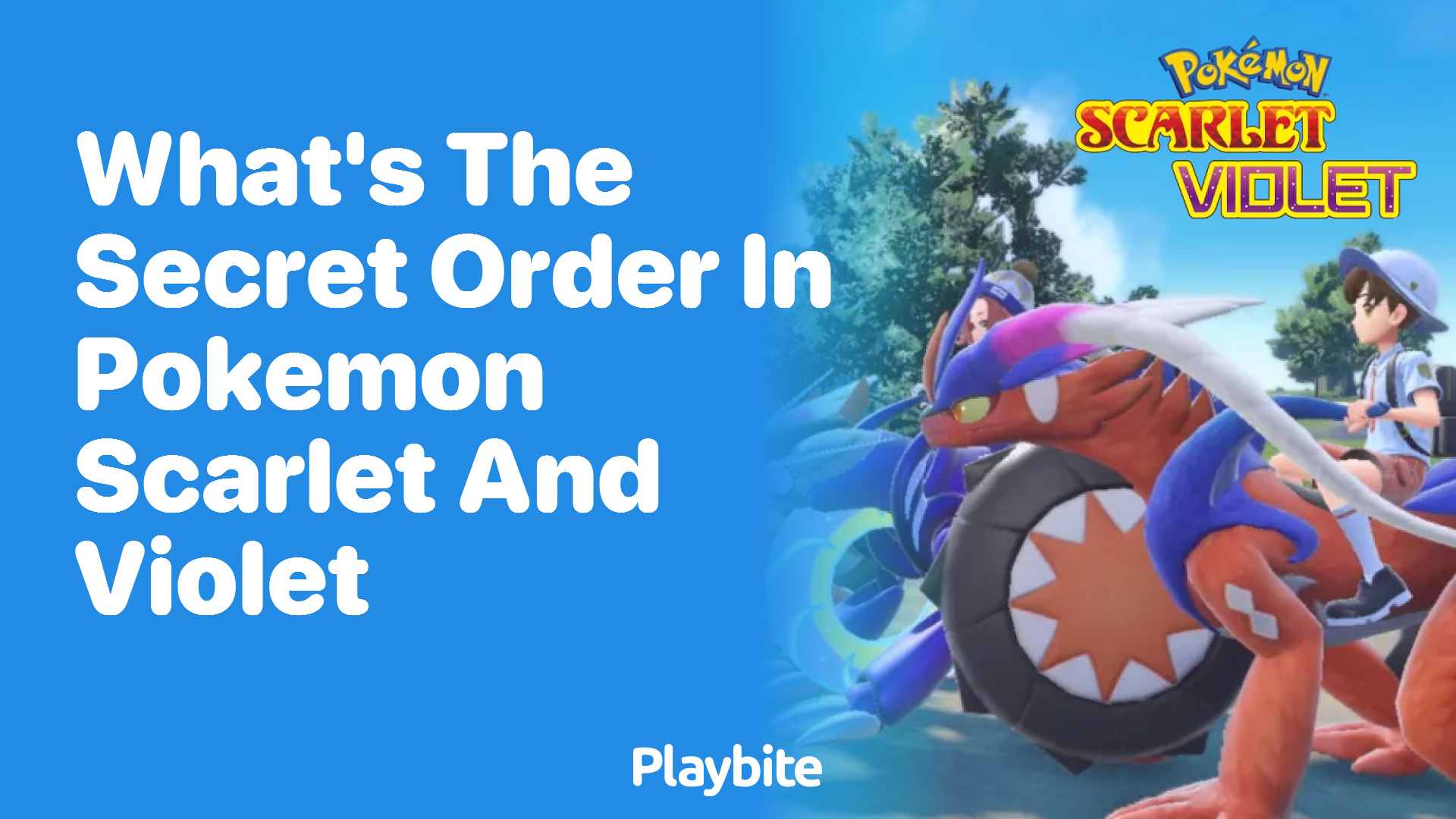 What’s the Secret Order in Pokemon Scarlet and Violet?