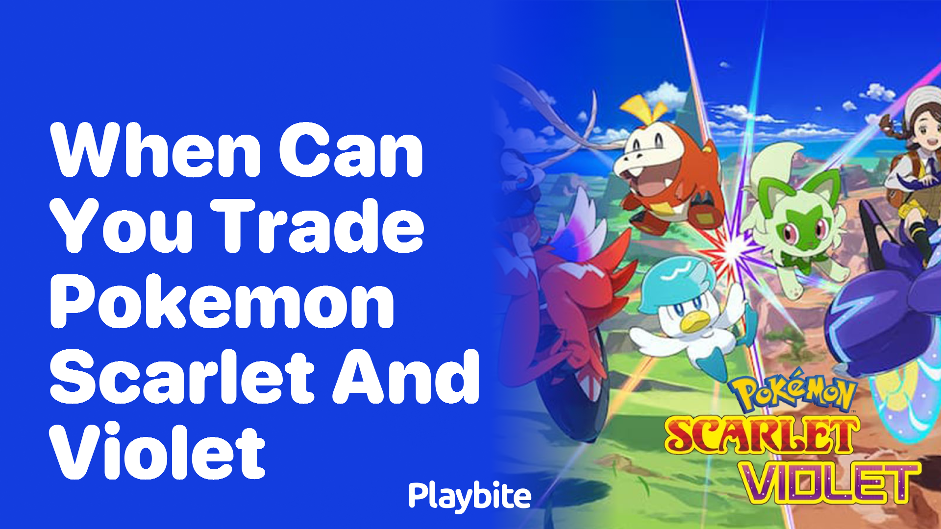 When can you trade in Pokemon Scarlet and Violet?