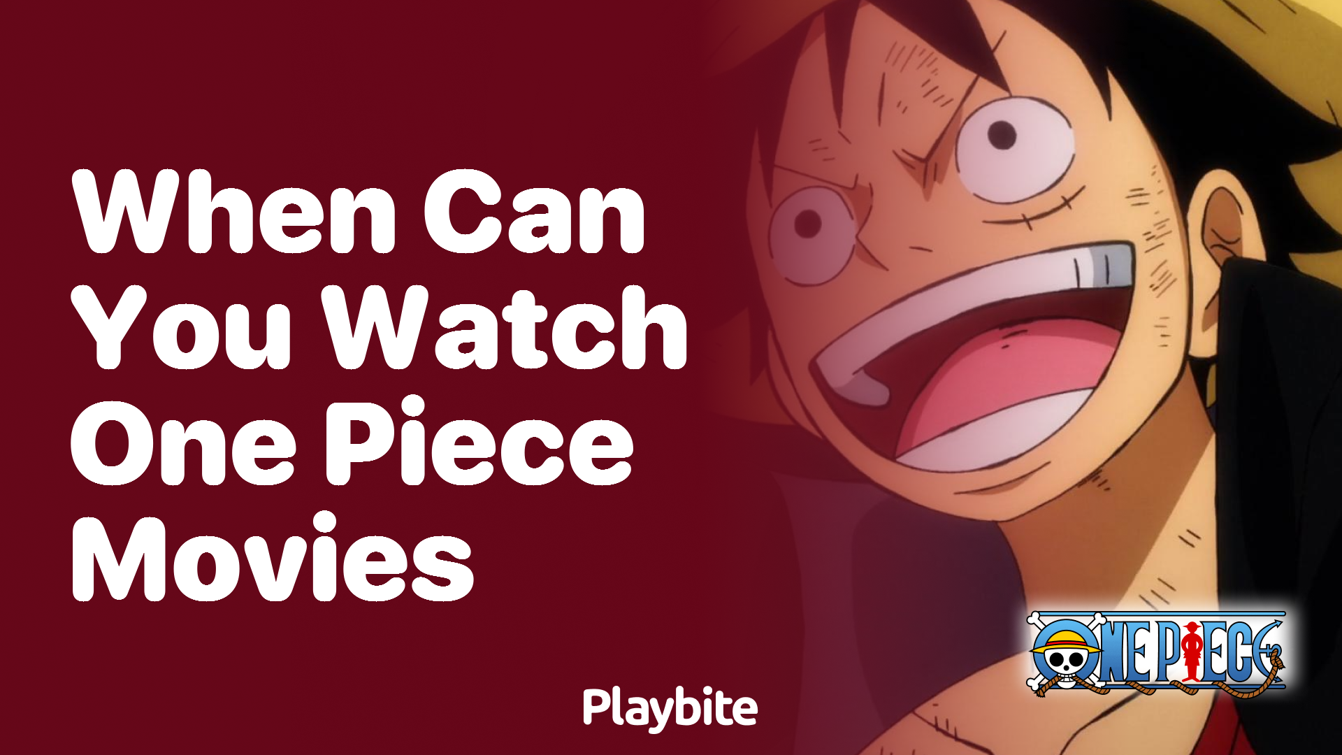When can you watch One Piece movies?