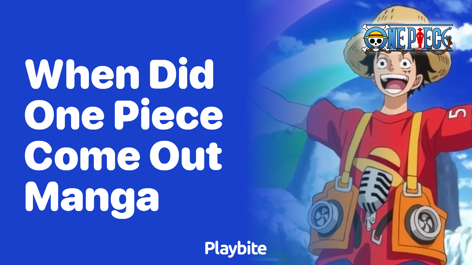 When Did One Piece Manga First Make Its Debut?