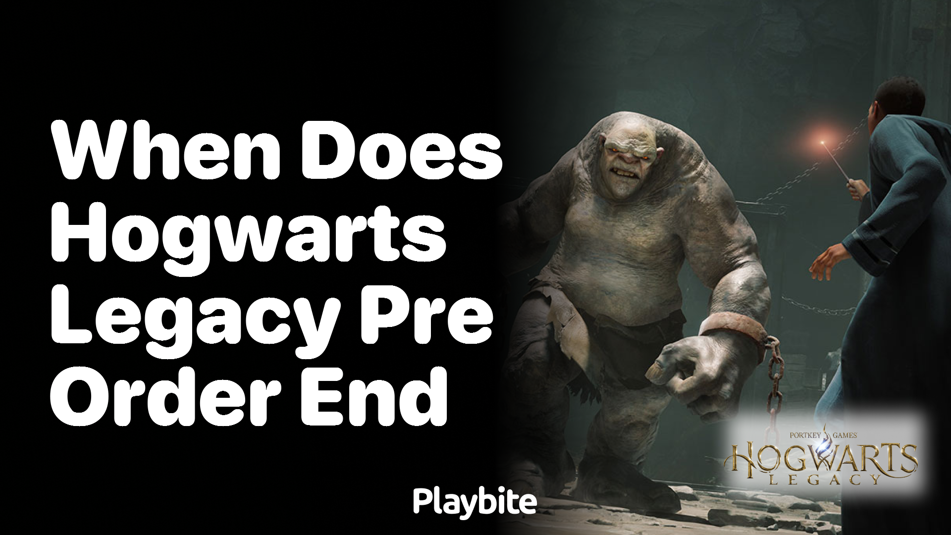 When does the Hogwarts Legacy pre-order period end?