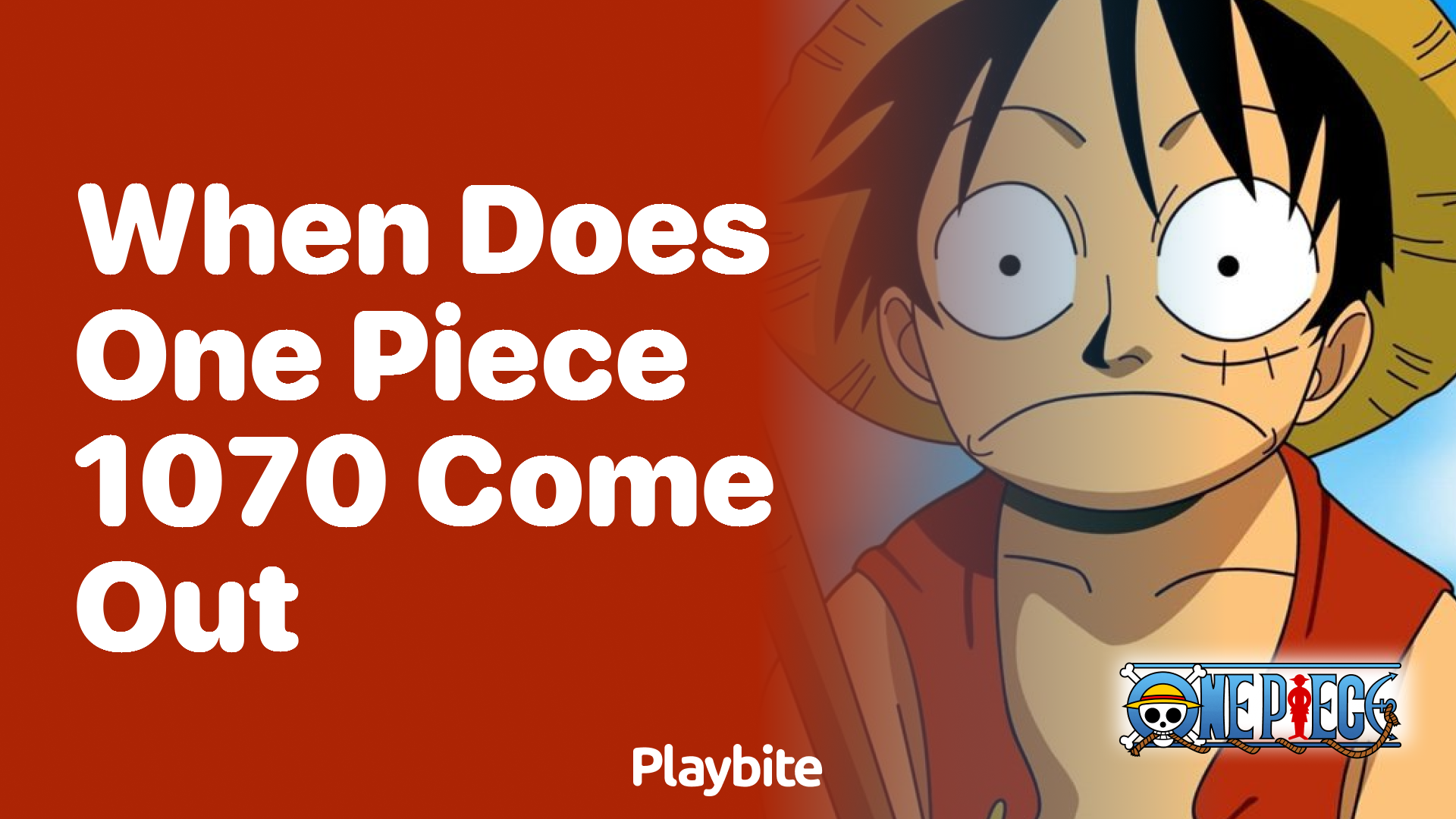 When Does One Piece Episode 1070 Come Out?