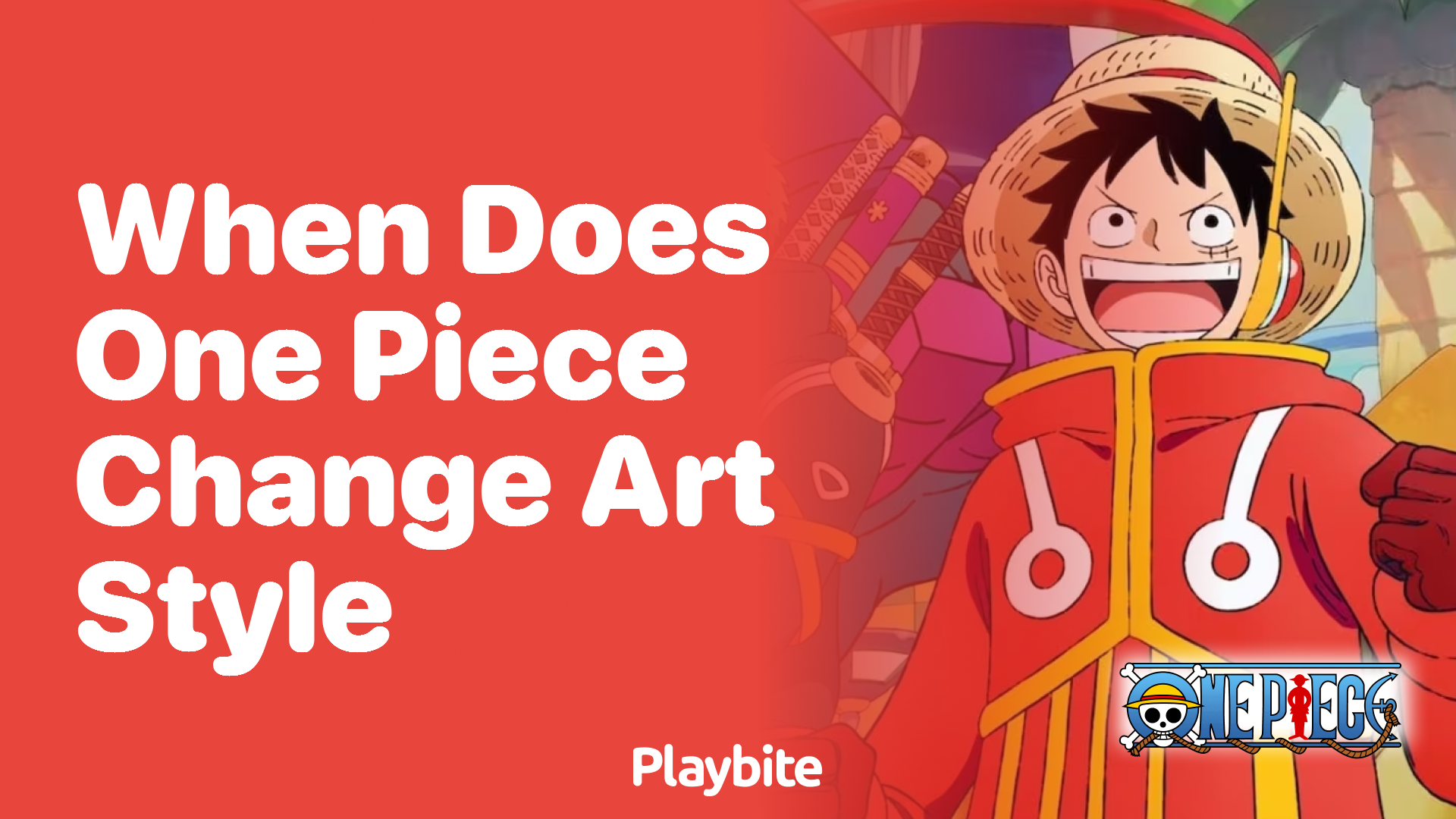 When does One Piece change its art style?