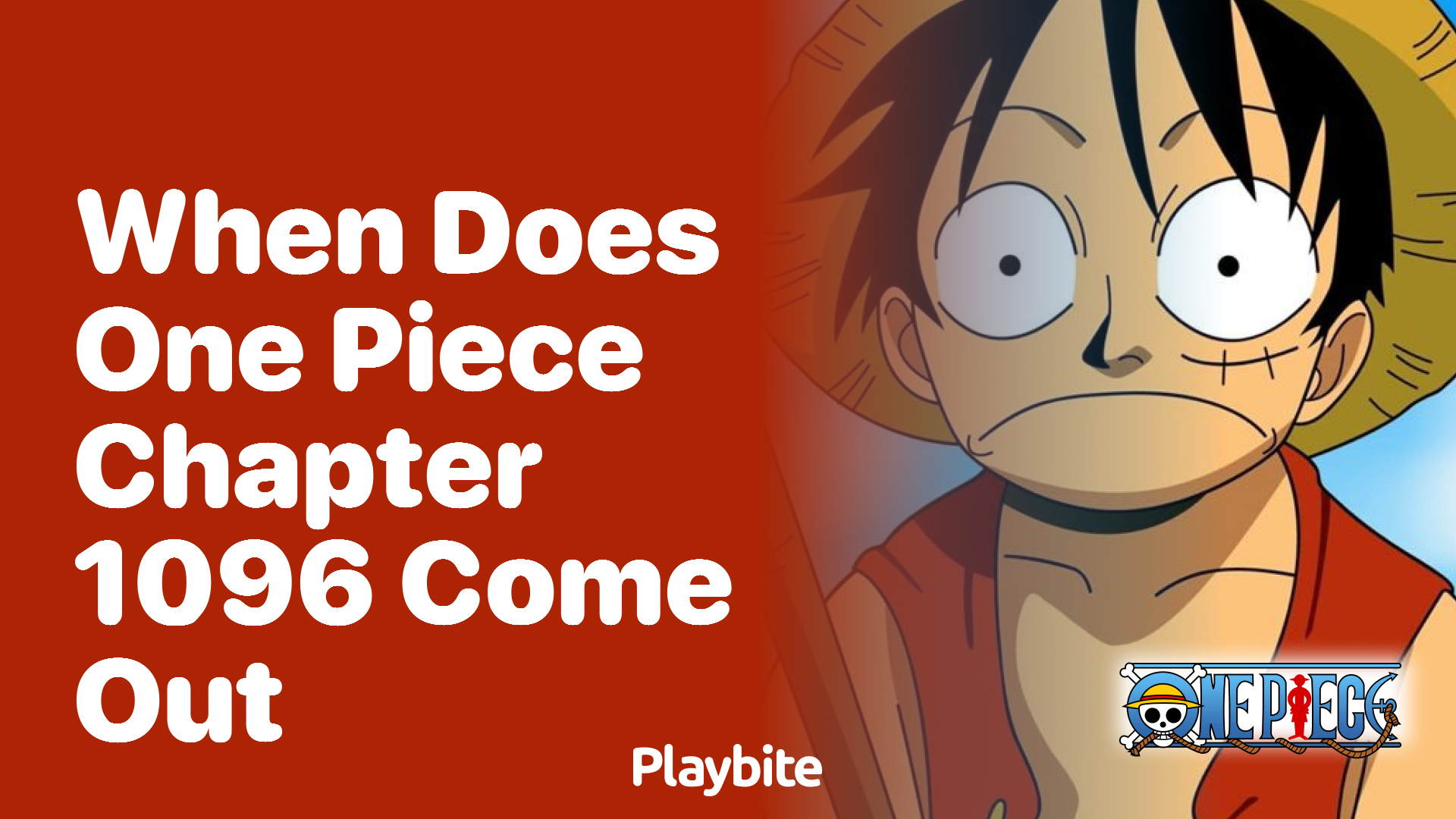 When does One Piece chapter 1096 come out?
