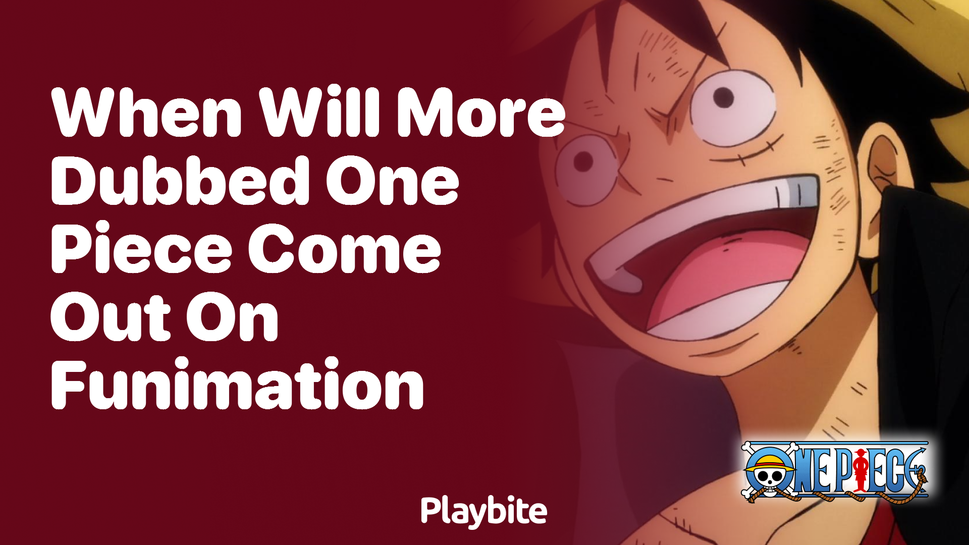 When will more dubbed One Piece episodes come out on Funimation?