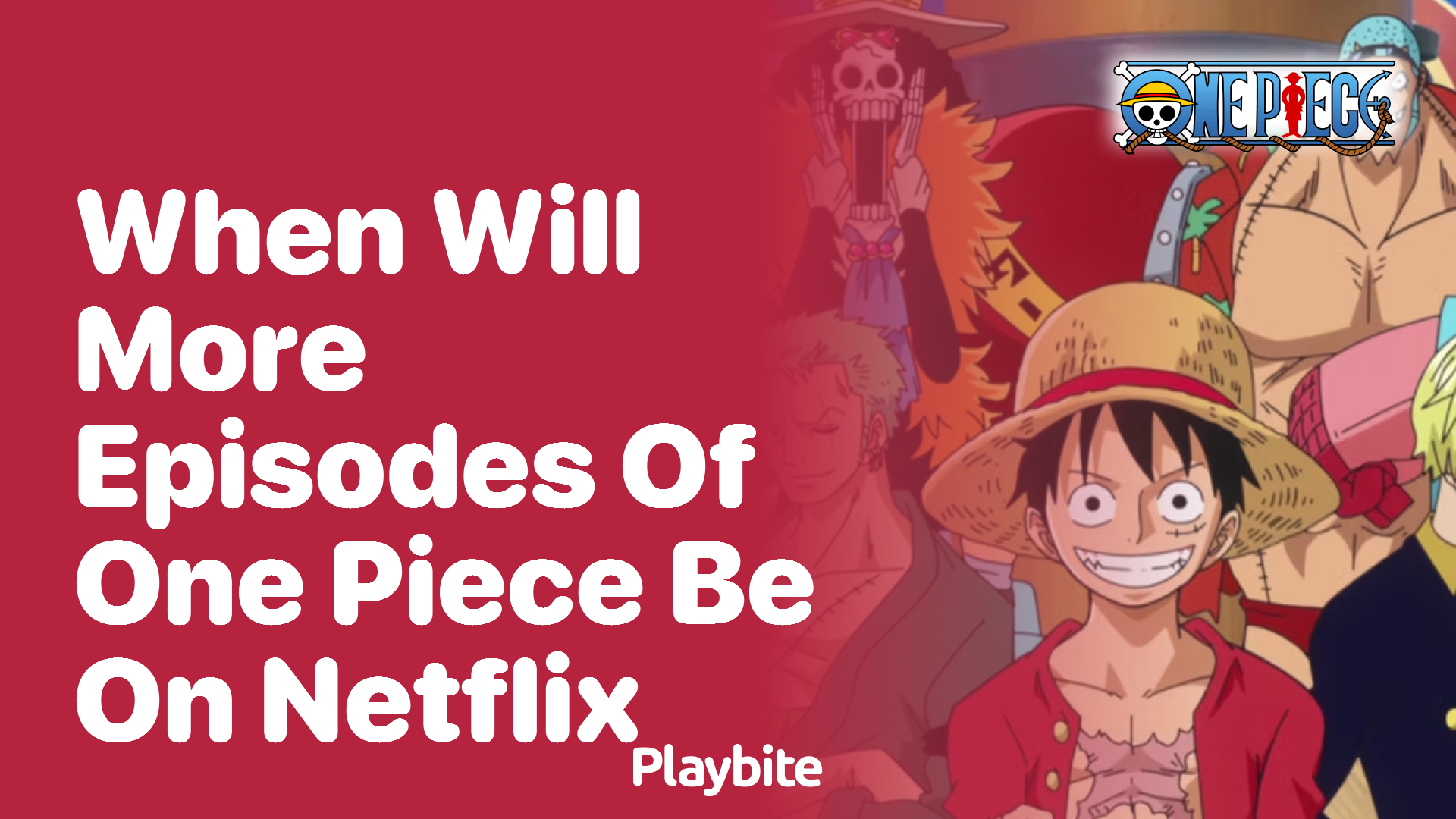 When will more episodes of One Piece be on Netflix?