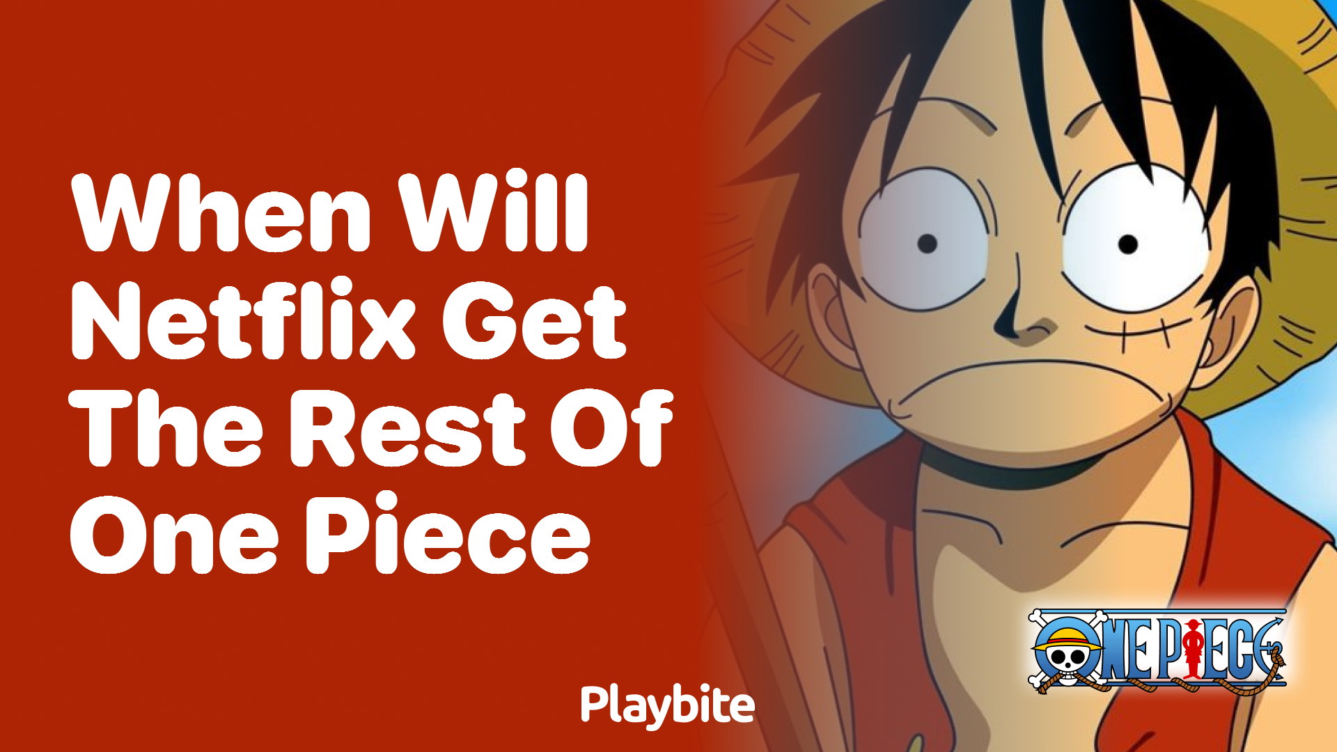 When Will Netflix Get the Rest of One Piece?