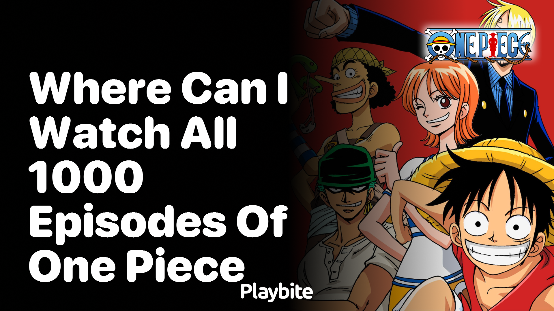 Where Can I Watch All 1000 Episodes of One Piece?