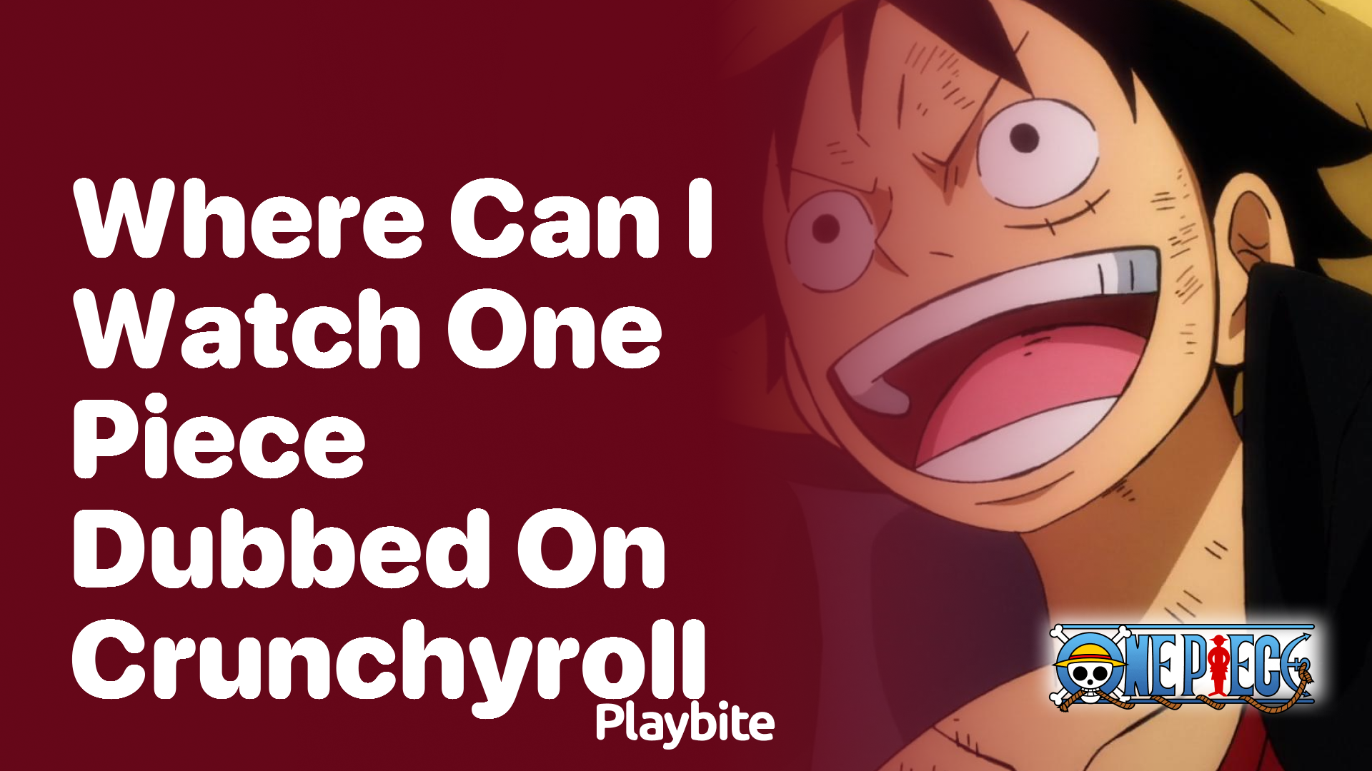 Where Can I Watch One Piece Dubbed on Crunchyroll?