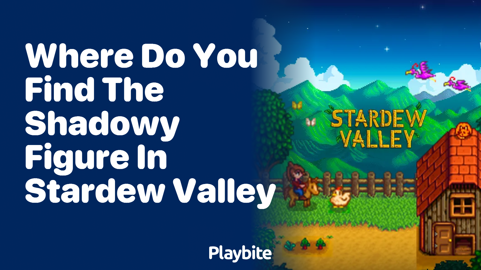 Where Do You Find the Shadowy Figure in Stardew Valley?