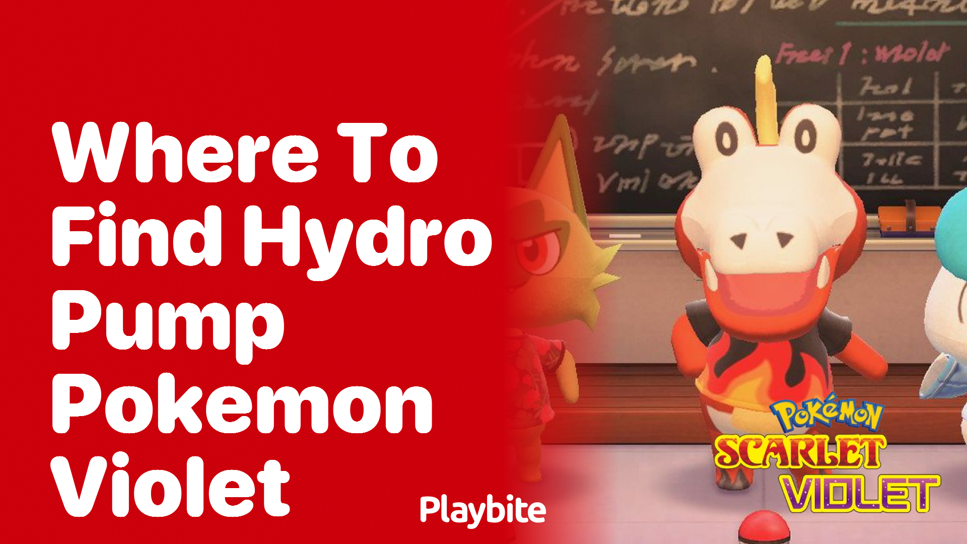 Where to find Hydro Pump in Pokemon Violet Playbite