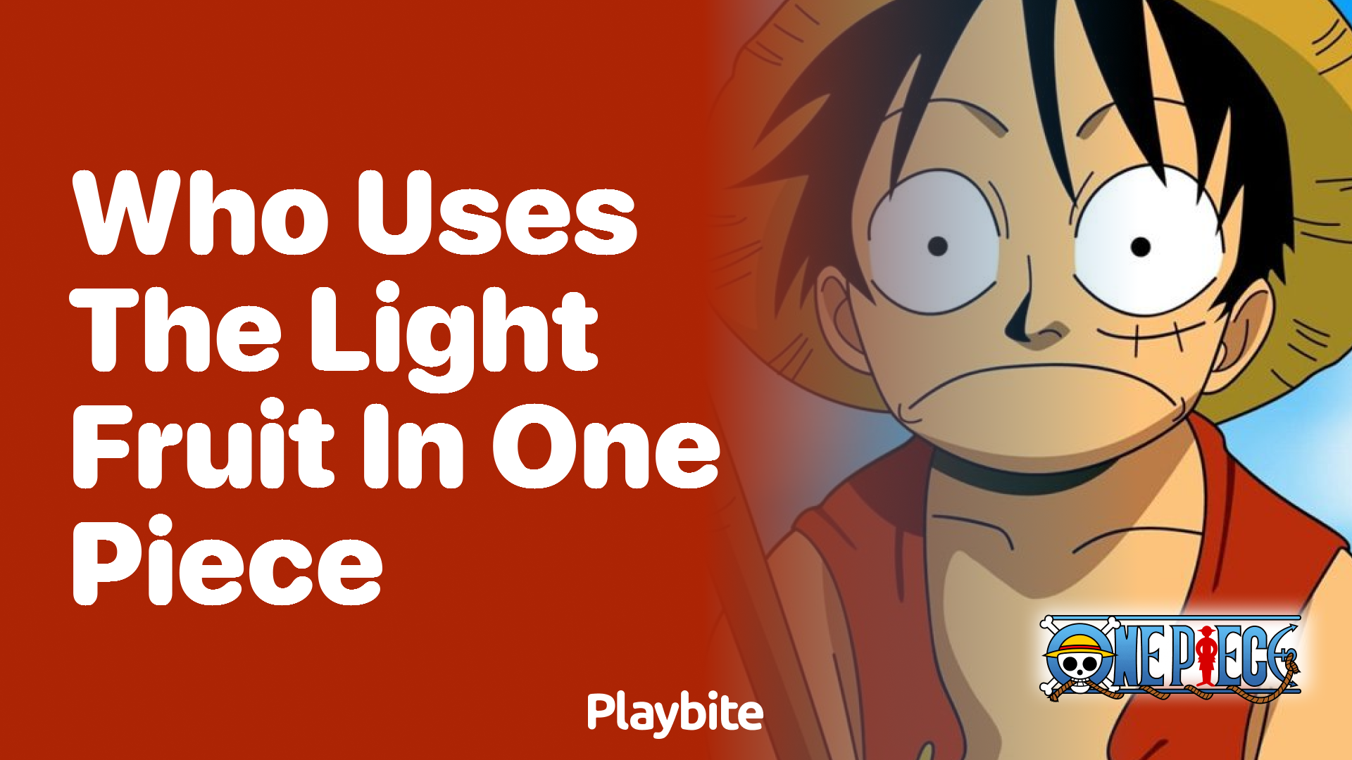 Who Uses the Light Fruit in One Piece?