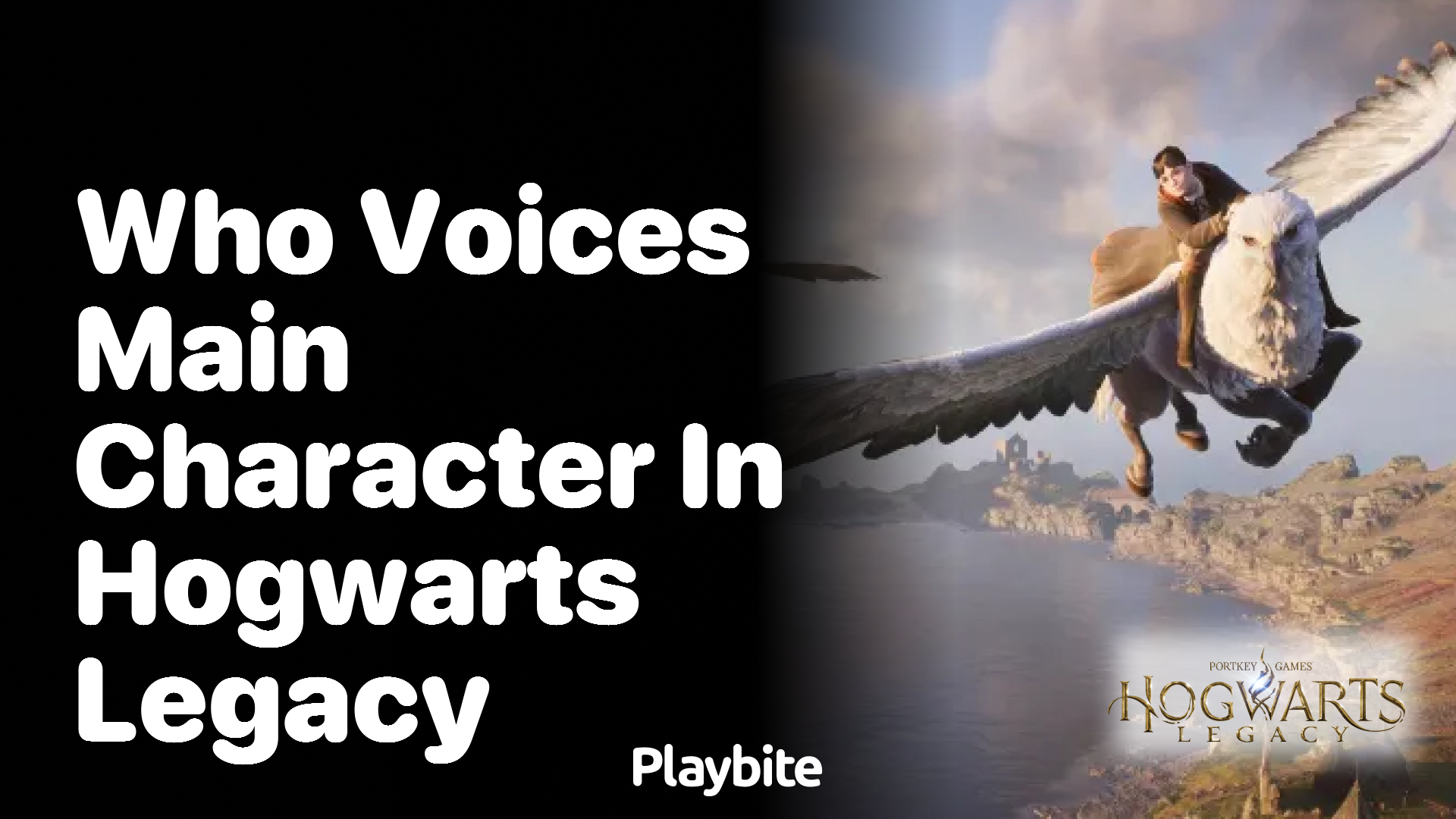 Who voices the main character in Hogwarts Legacy?