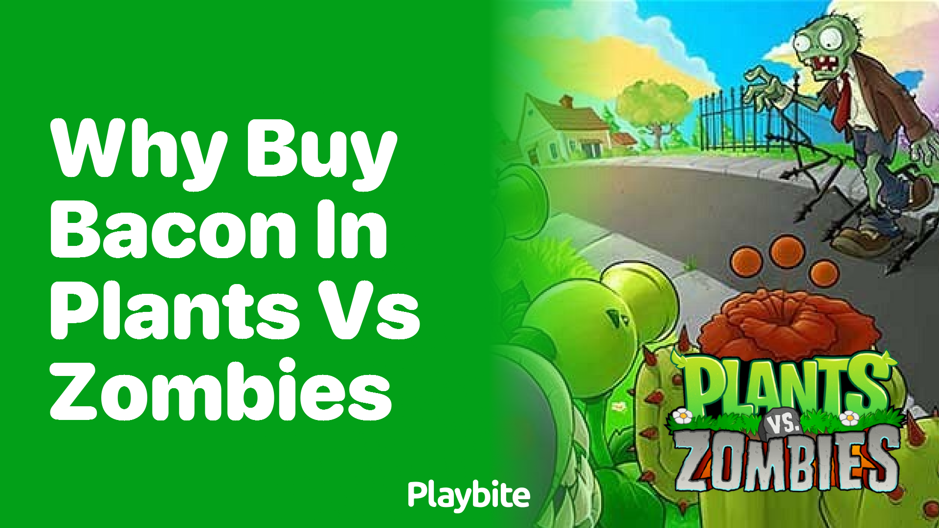 Why buy bacon in Plants vs Zombies?