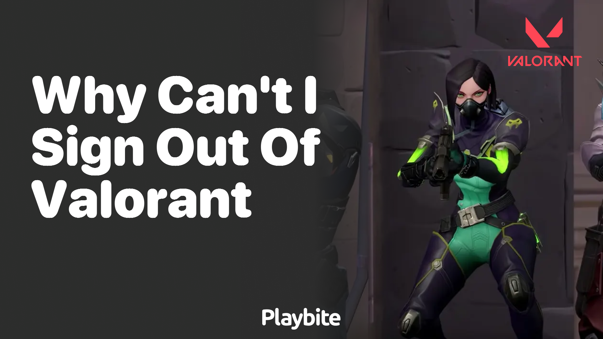 Why can't I sign out of Valorant? Playbite