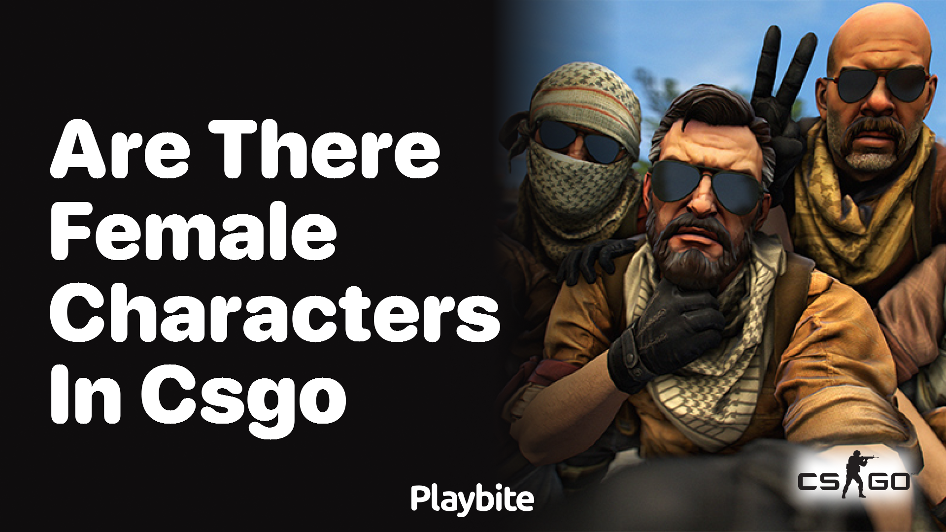 Are there female characters in CS:GO?