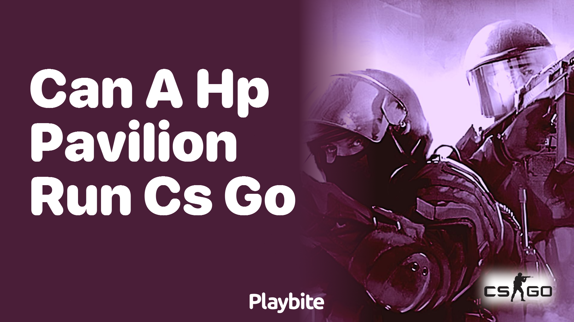 Can a HP Pavilion run CS:GO?