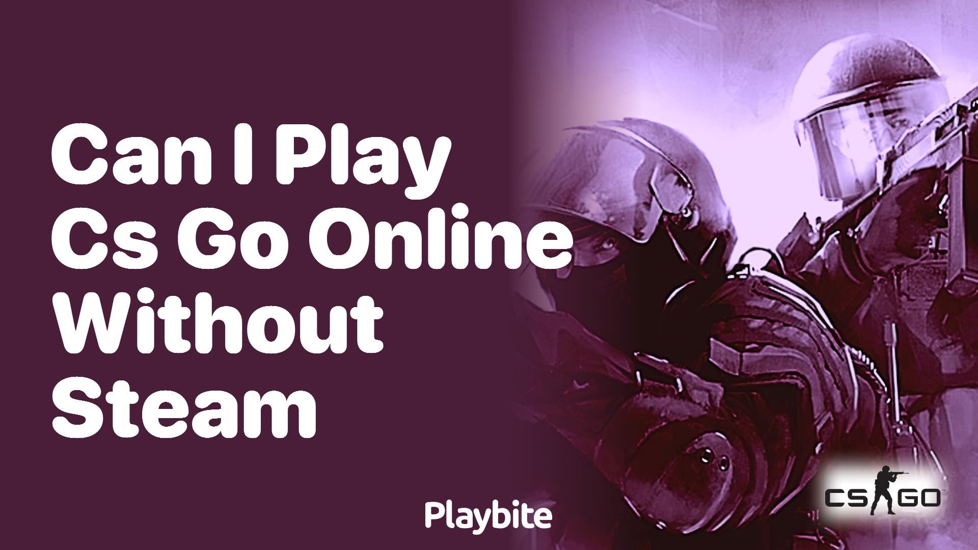 Can I play CS:GO online without Steam?