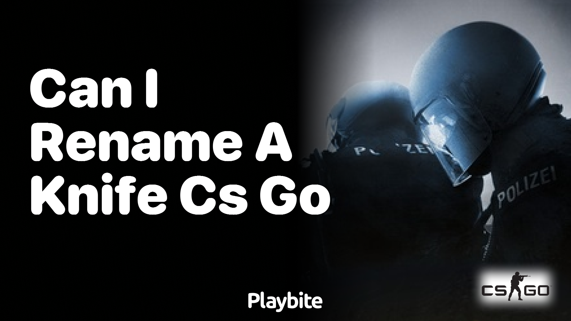 Can I rename a knife in CS:GO?