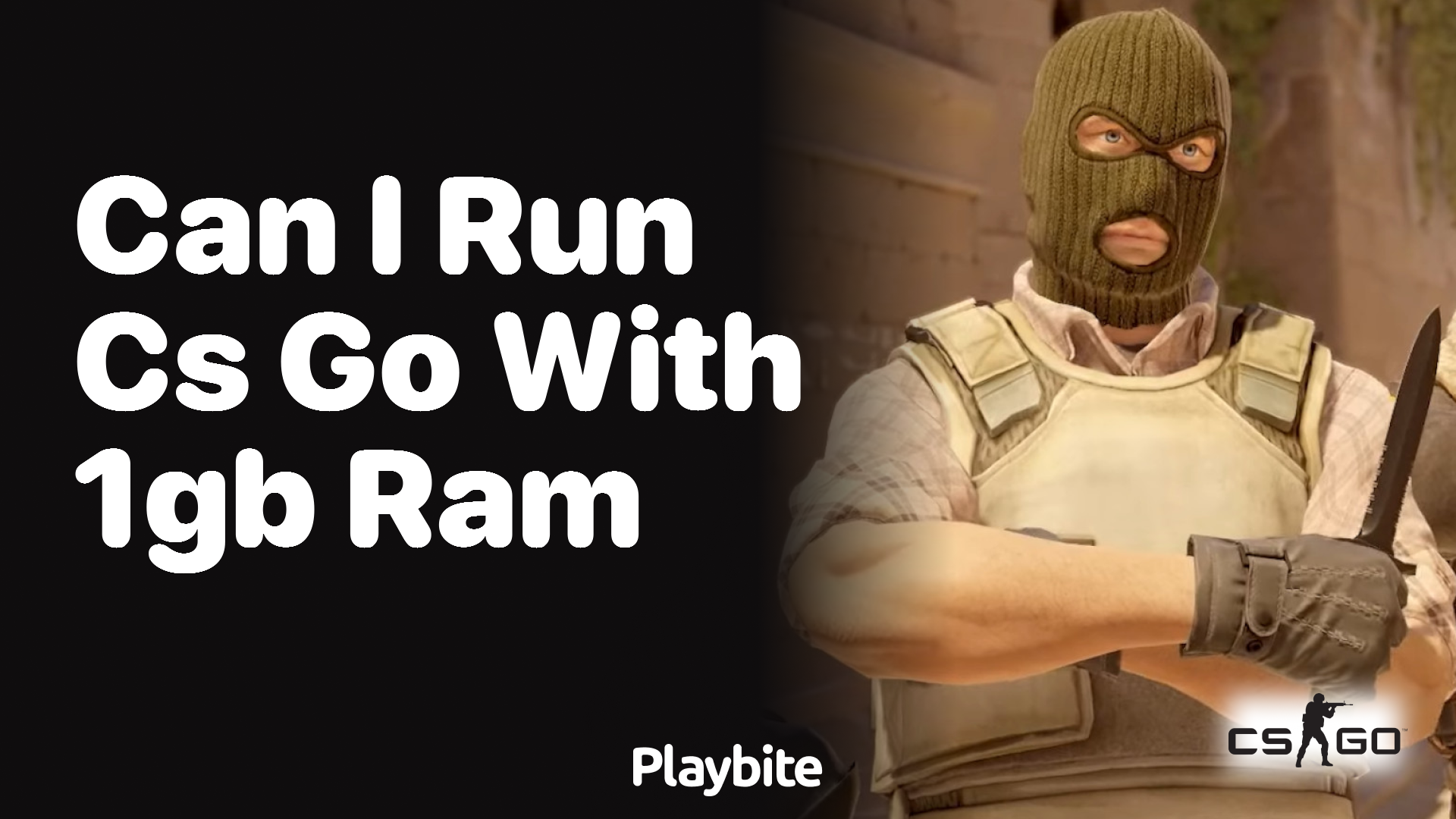 Can I run CS:GO with 1GB RAM?