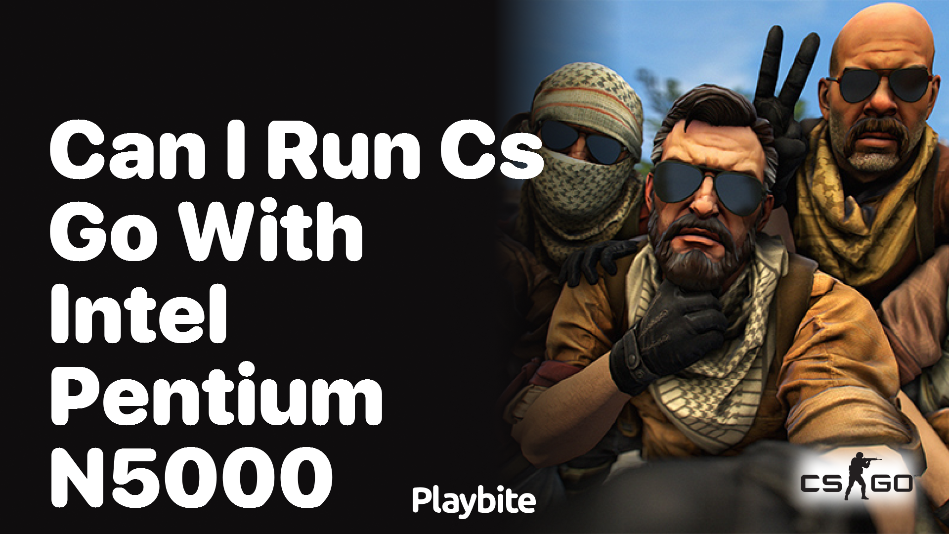 Can I run CS:GO with an Intel Pentium N5000?