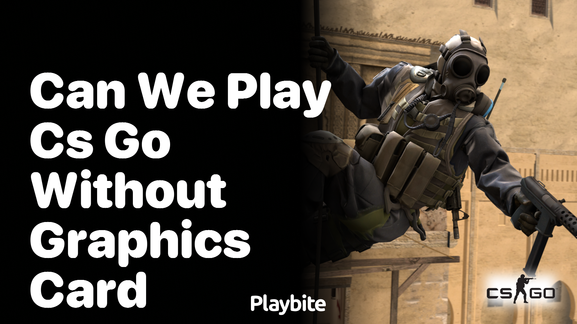 Can we play CS GO without a graphics card?