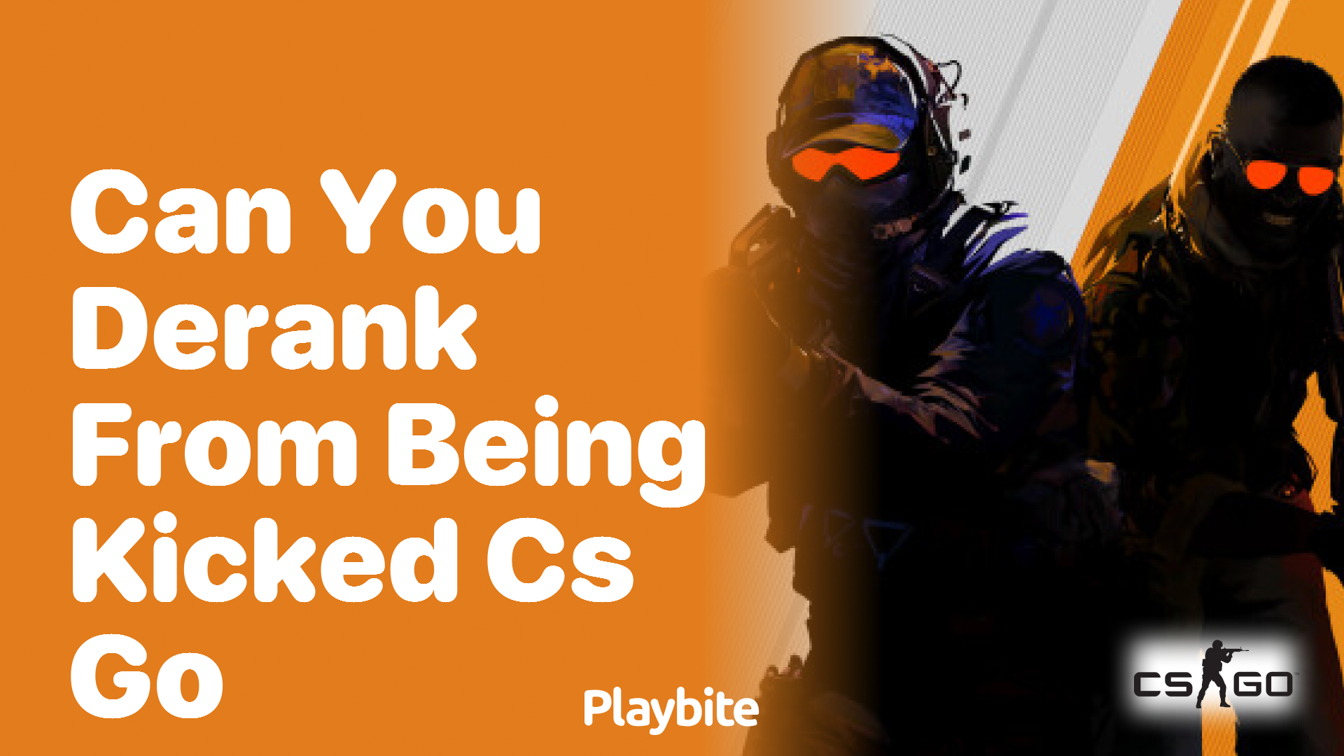 Can you derank from being kicked in CS:GO?